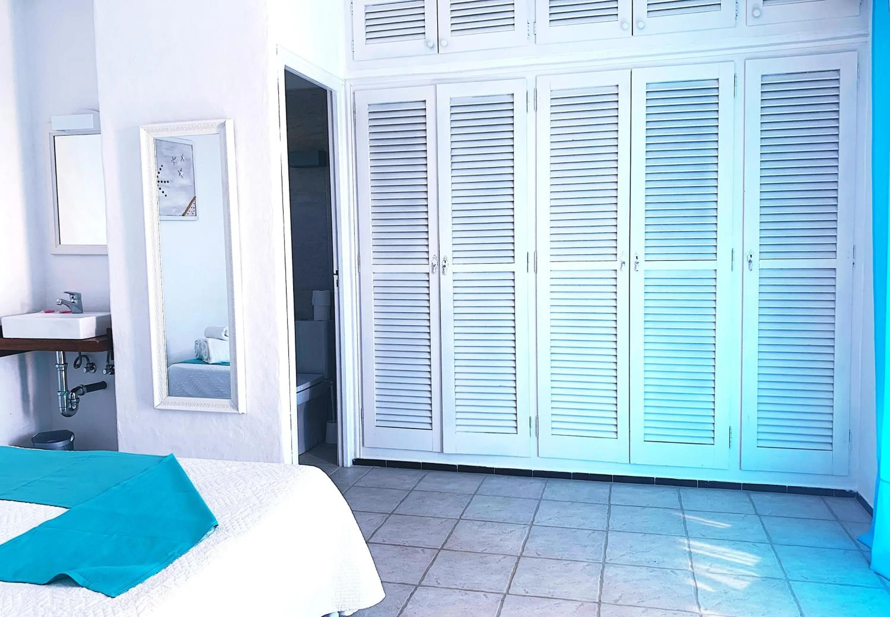 Bed in Bungalows Sa Sargantana