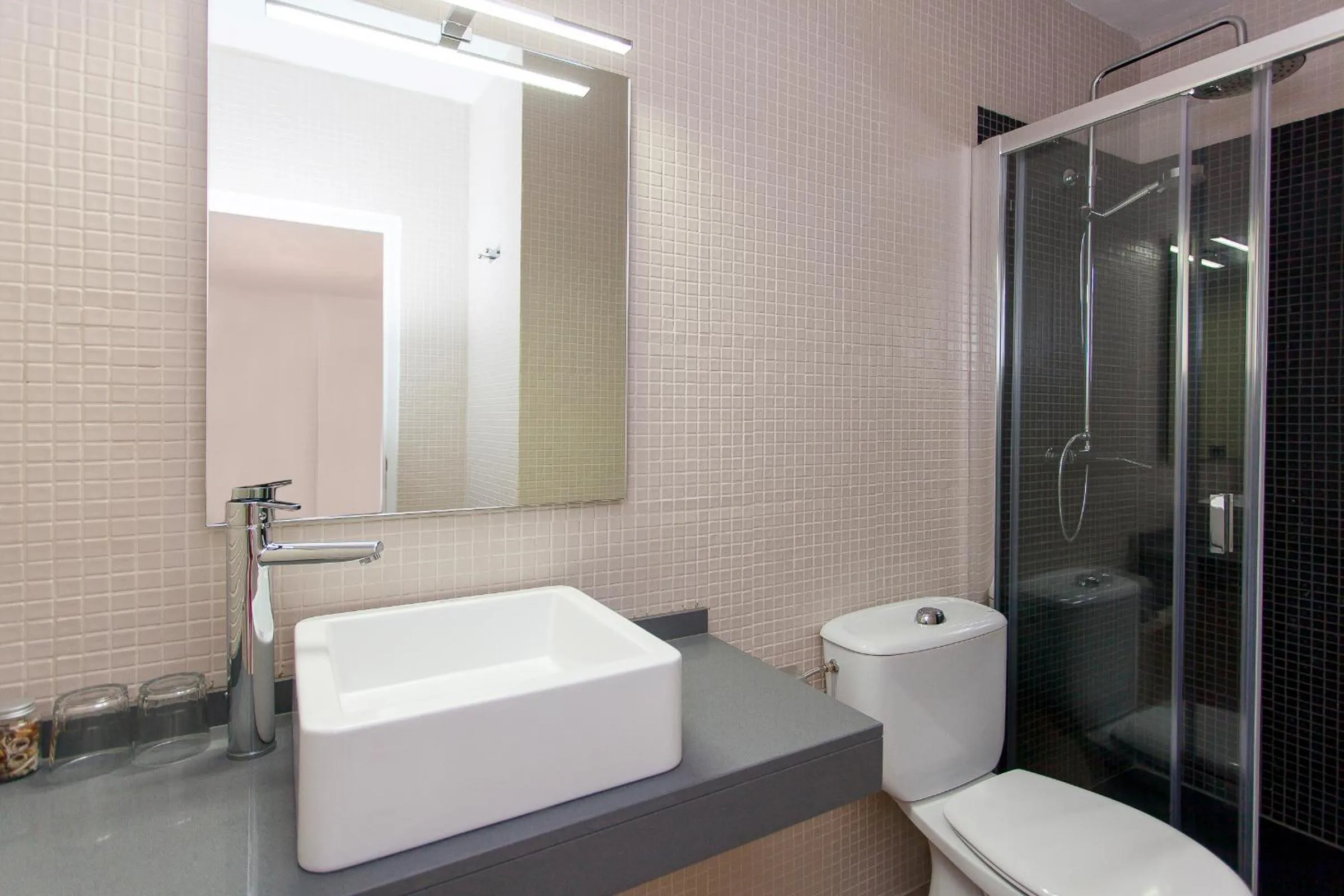 Shower in Bungalows Sa Sargantana