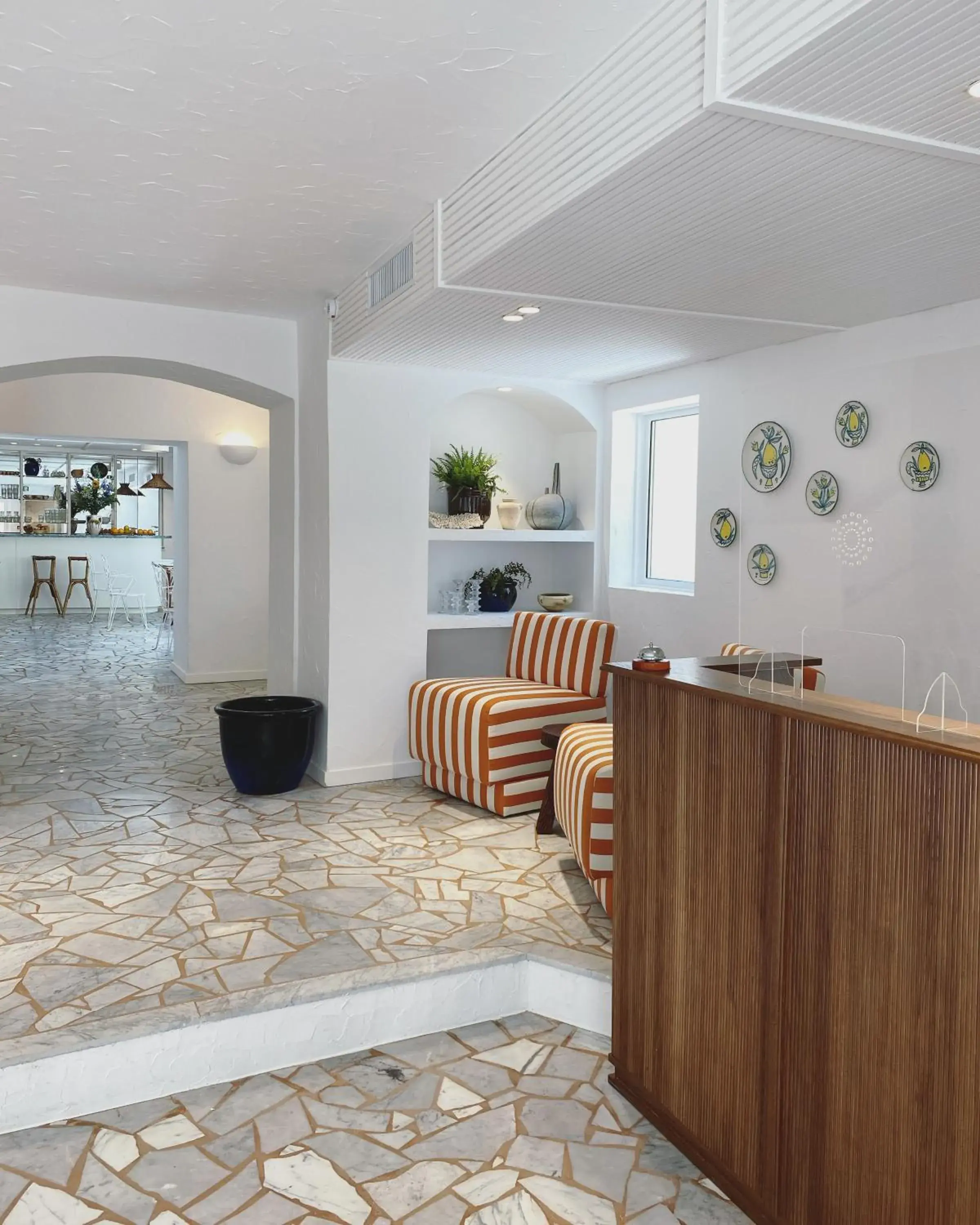 Lobby or reception in Hôtel Le Sud Lobby or reception in Hôtel Le Sud