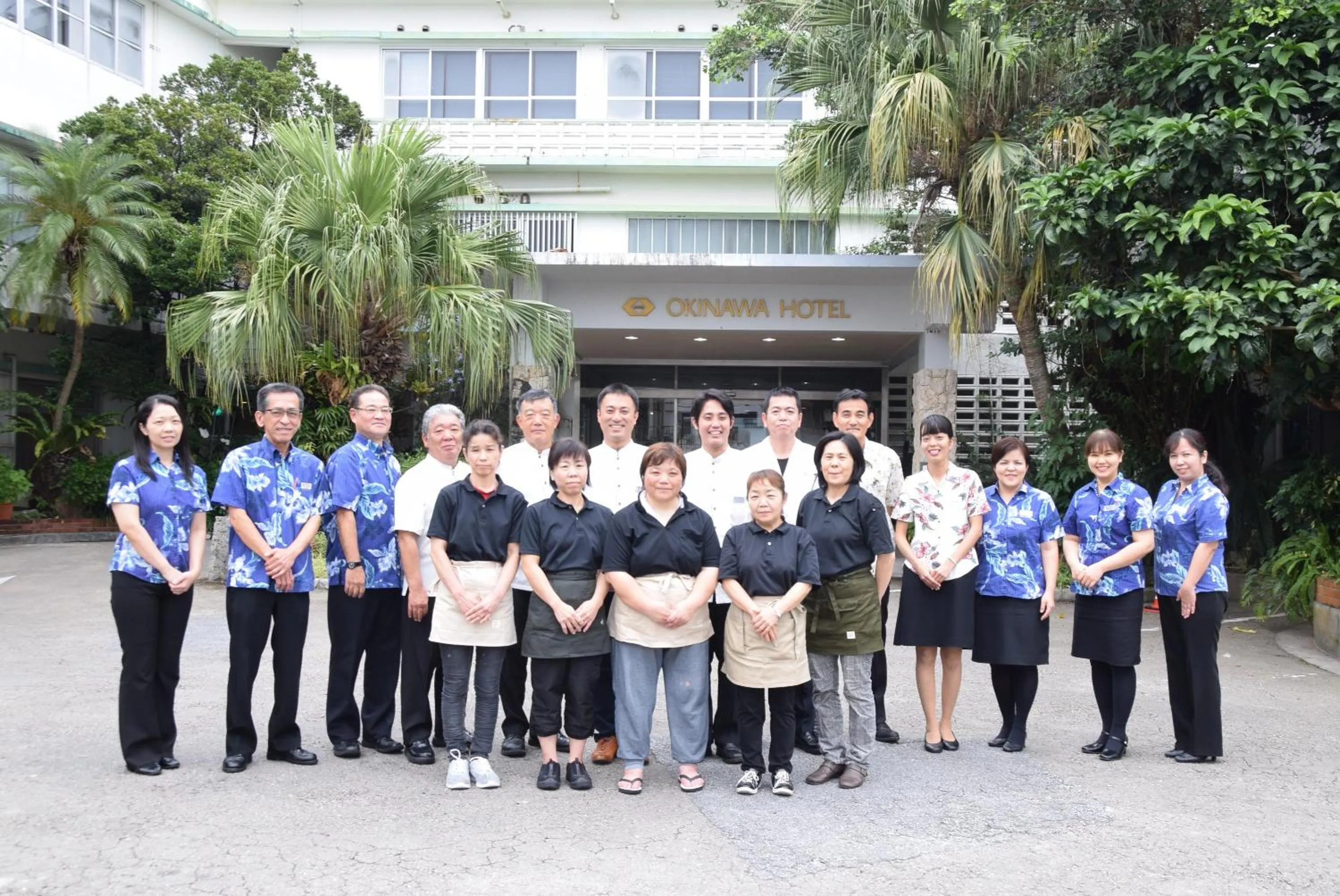 Staff in Okinawa Hotel