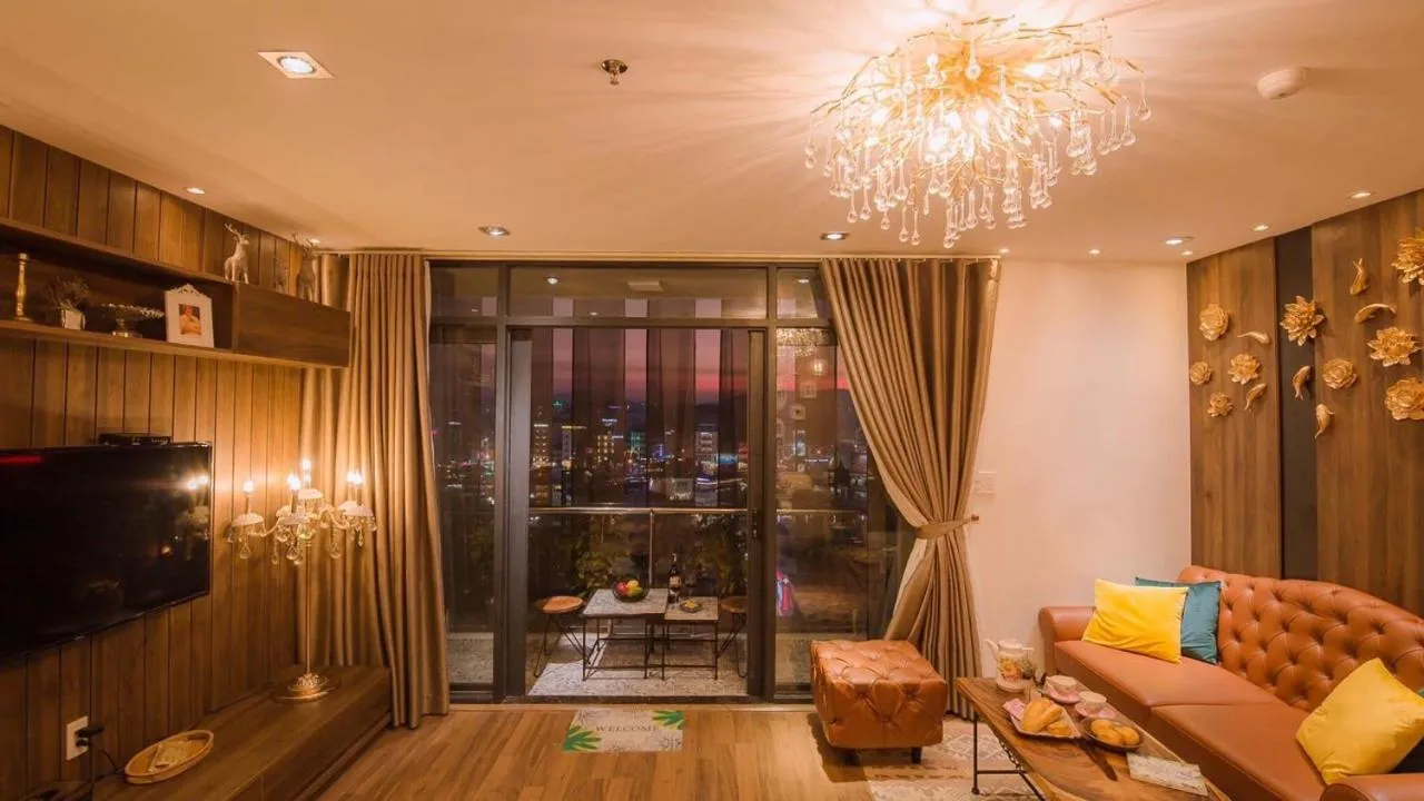 Living room in Full House Condotel - Căn hộ 606 Dalat Center