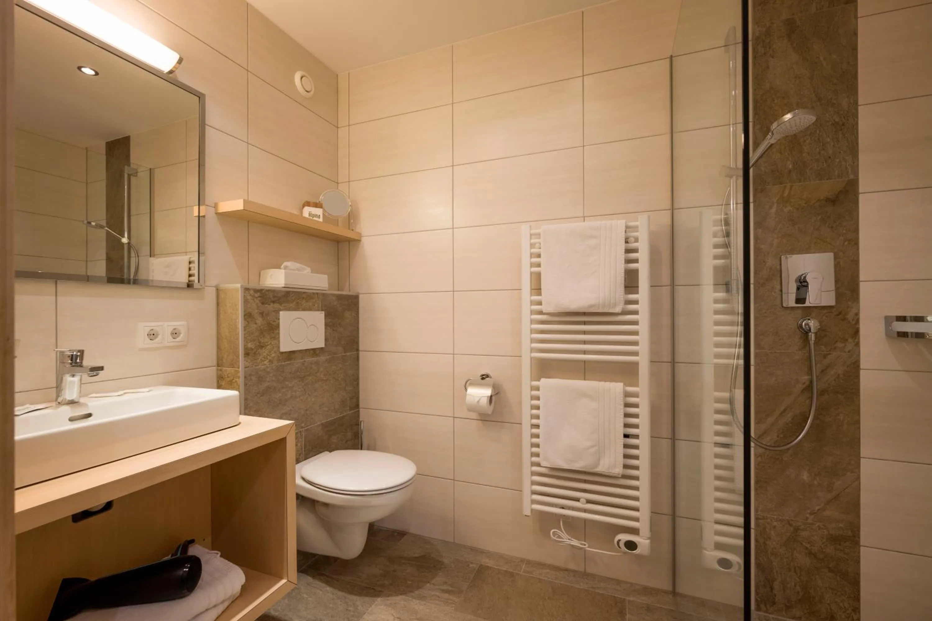 Bathroom in Hotel Alpina