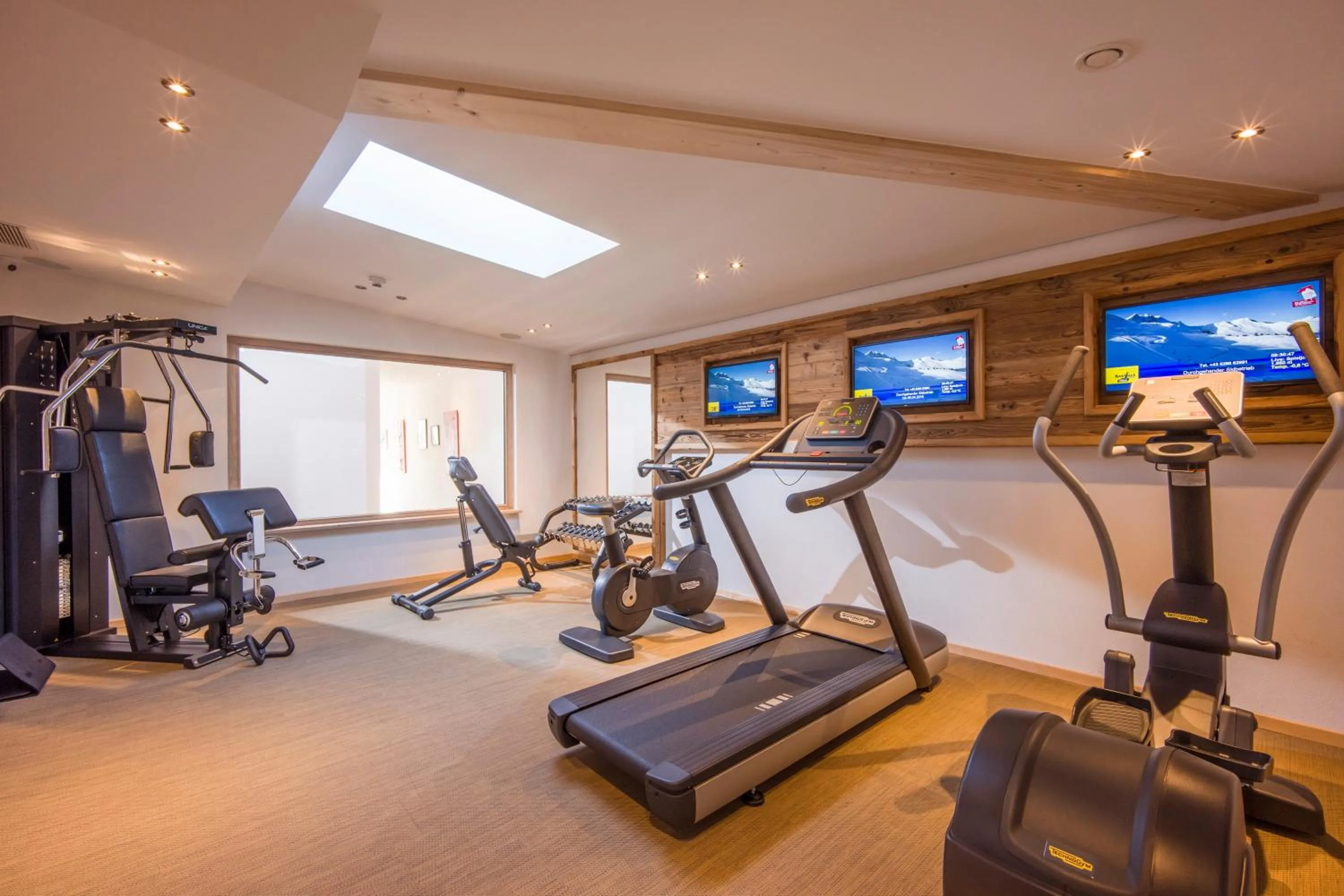 Fitness centre/facilities in Hotel Alpina