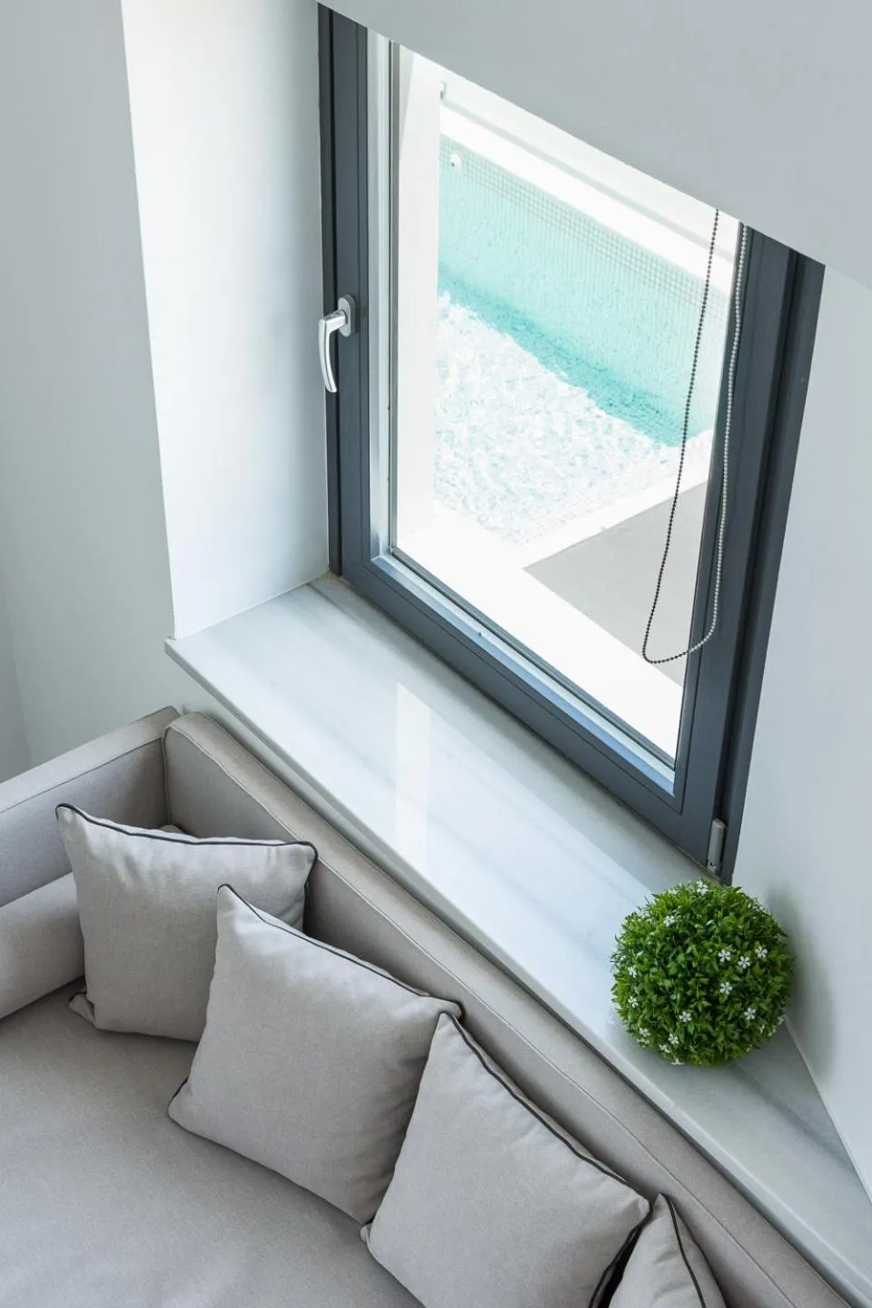 Seating area in Karat Suites