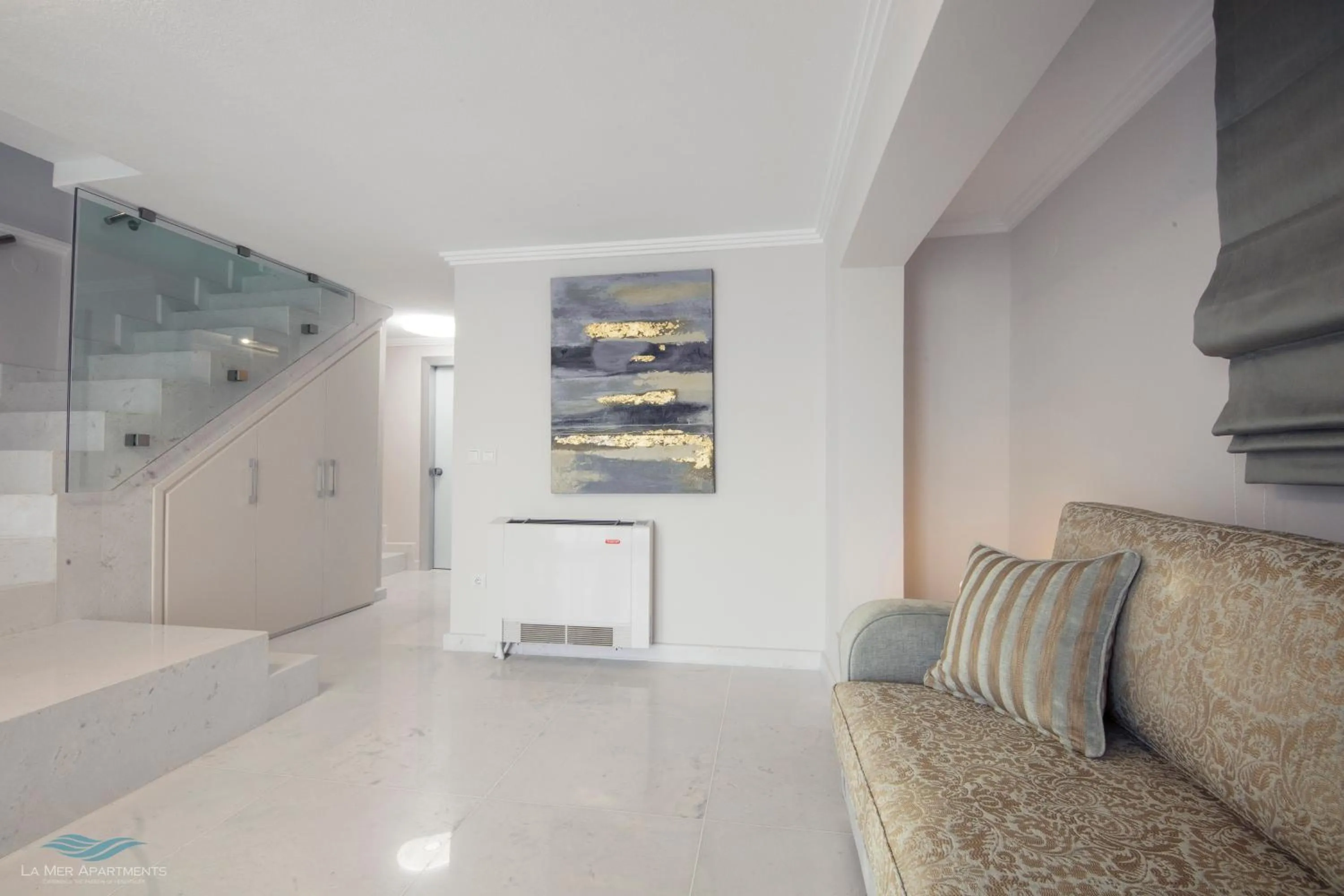 Living room in La Mer Apartments