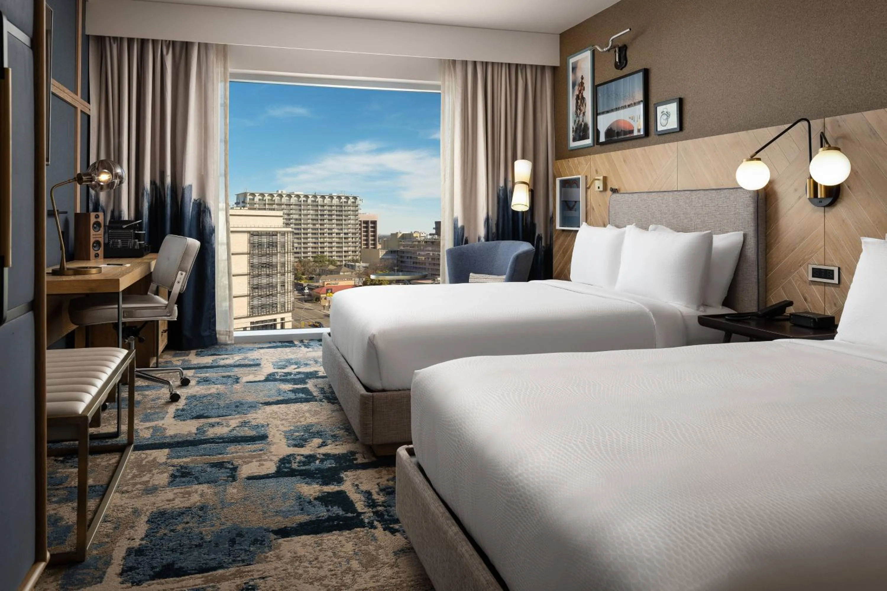 Photo of the whole room, Bed in The Otis Hotel Austin, Autograph Collection