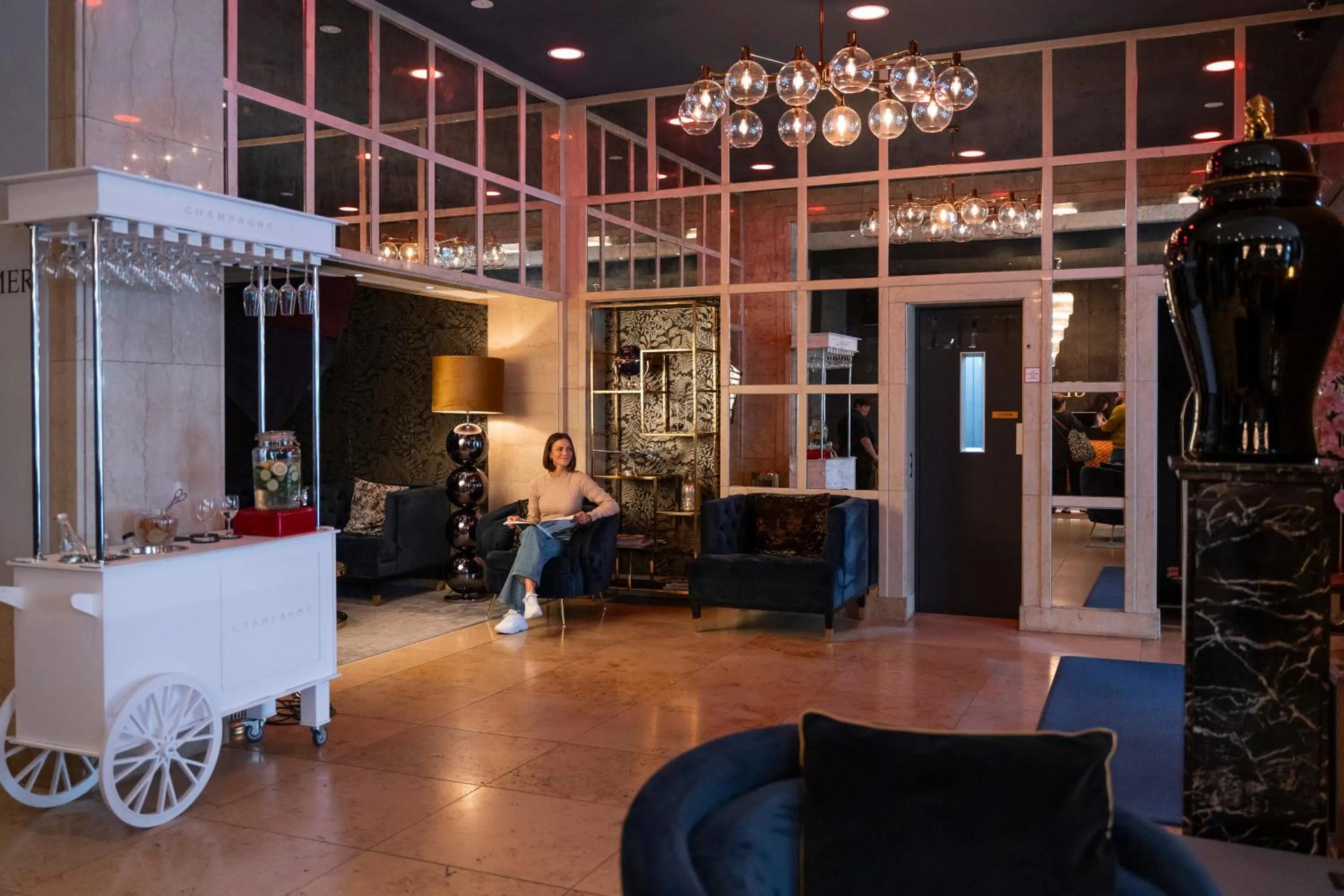 Lobby or reception in Boutique Hotel Germania