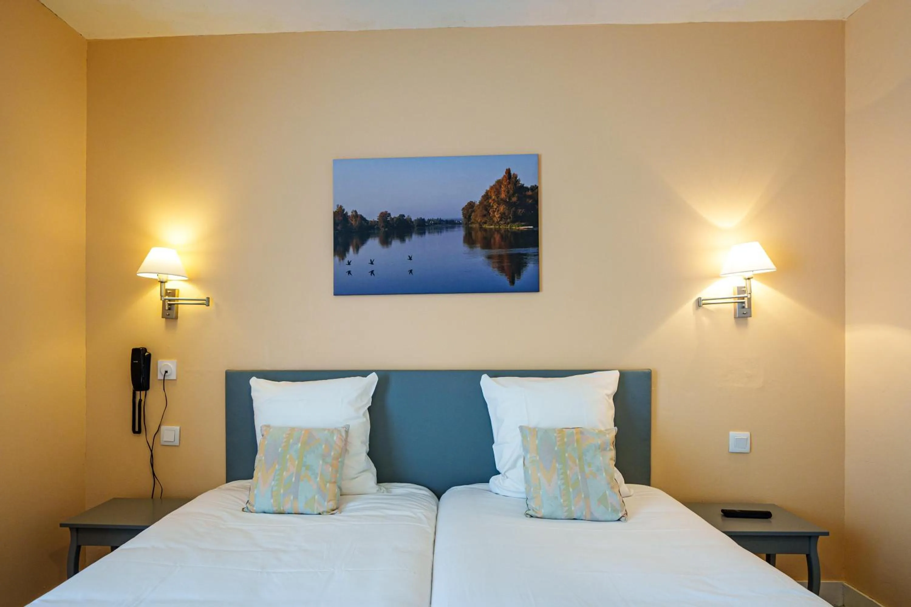 Bed in Hotel Val De Loire