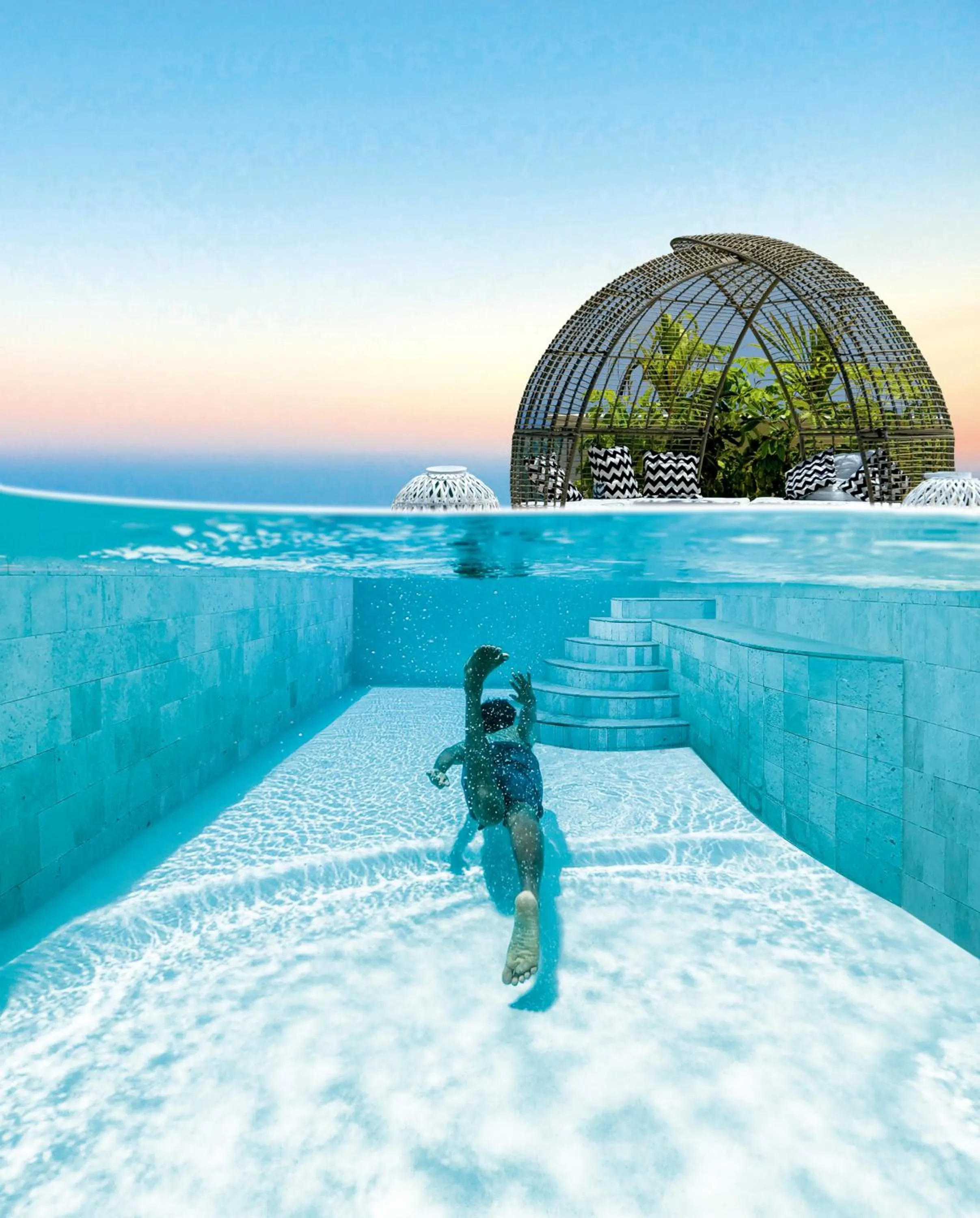 Swimming pool in Royal River, Luxury Hotel - Adults Only