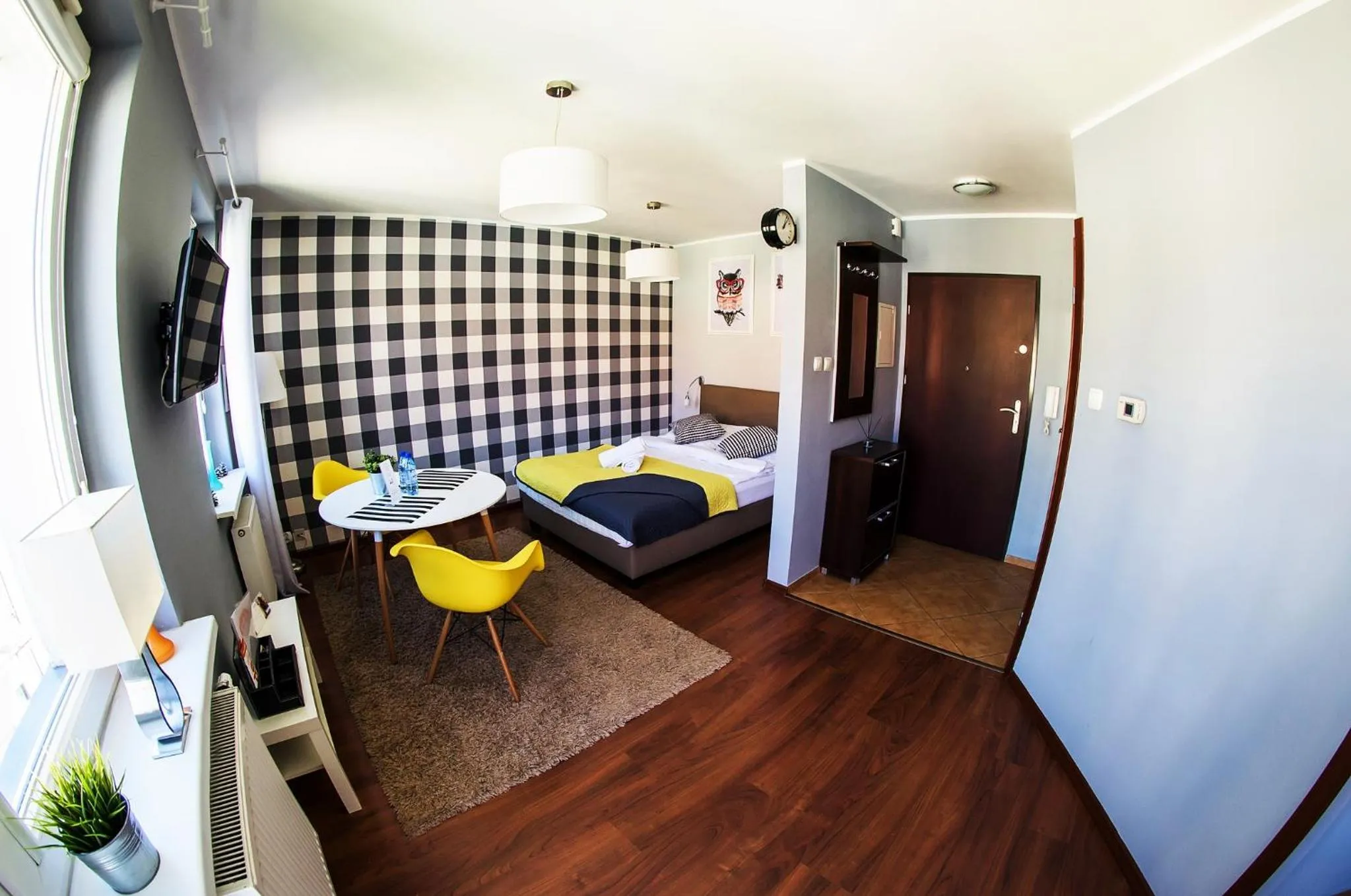 Seating area, Bed in Apartamenty Centrum