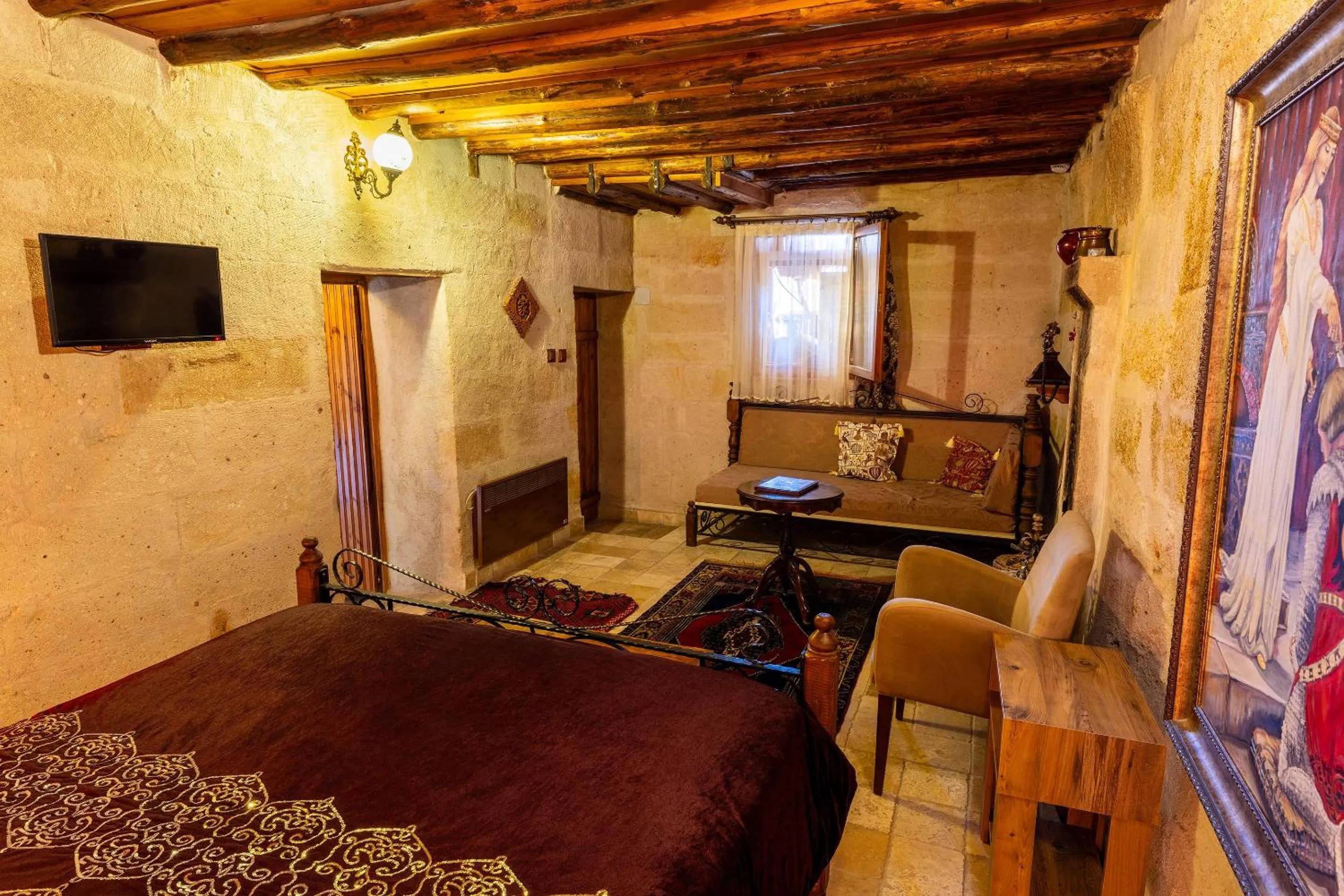 Bed in Lovely Cappadocia Hotel
