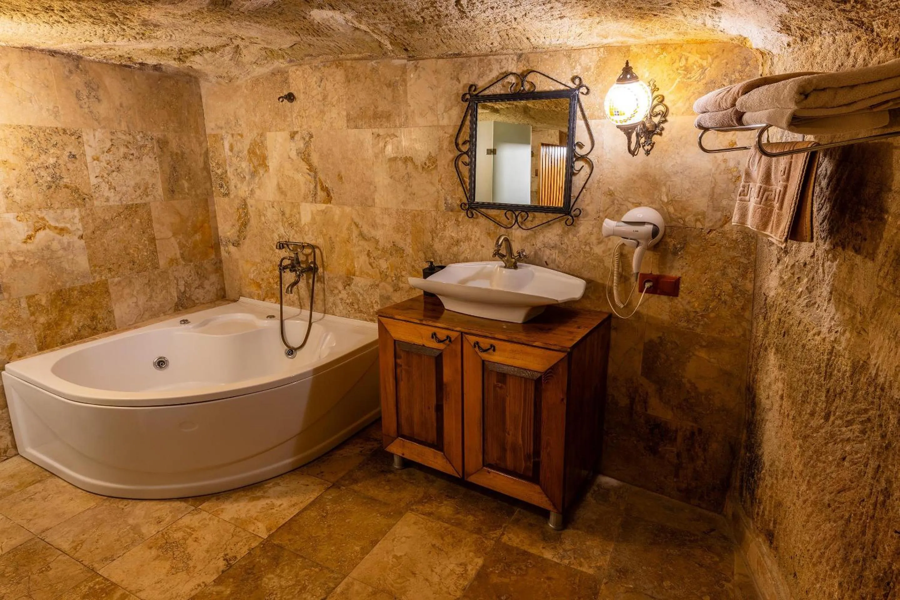 Shower in Lovely Cappadocia Hotel