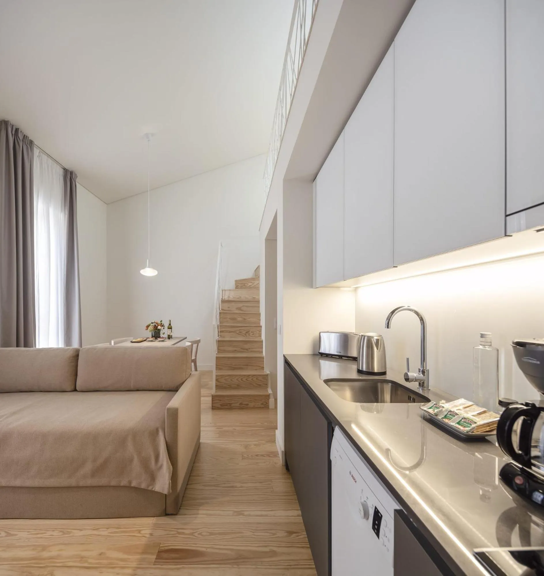 Kitchen or kitchenette in Lisbon Serviced Apartments - Santos