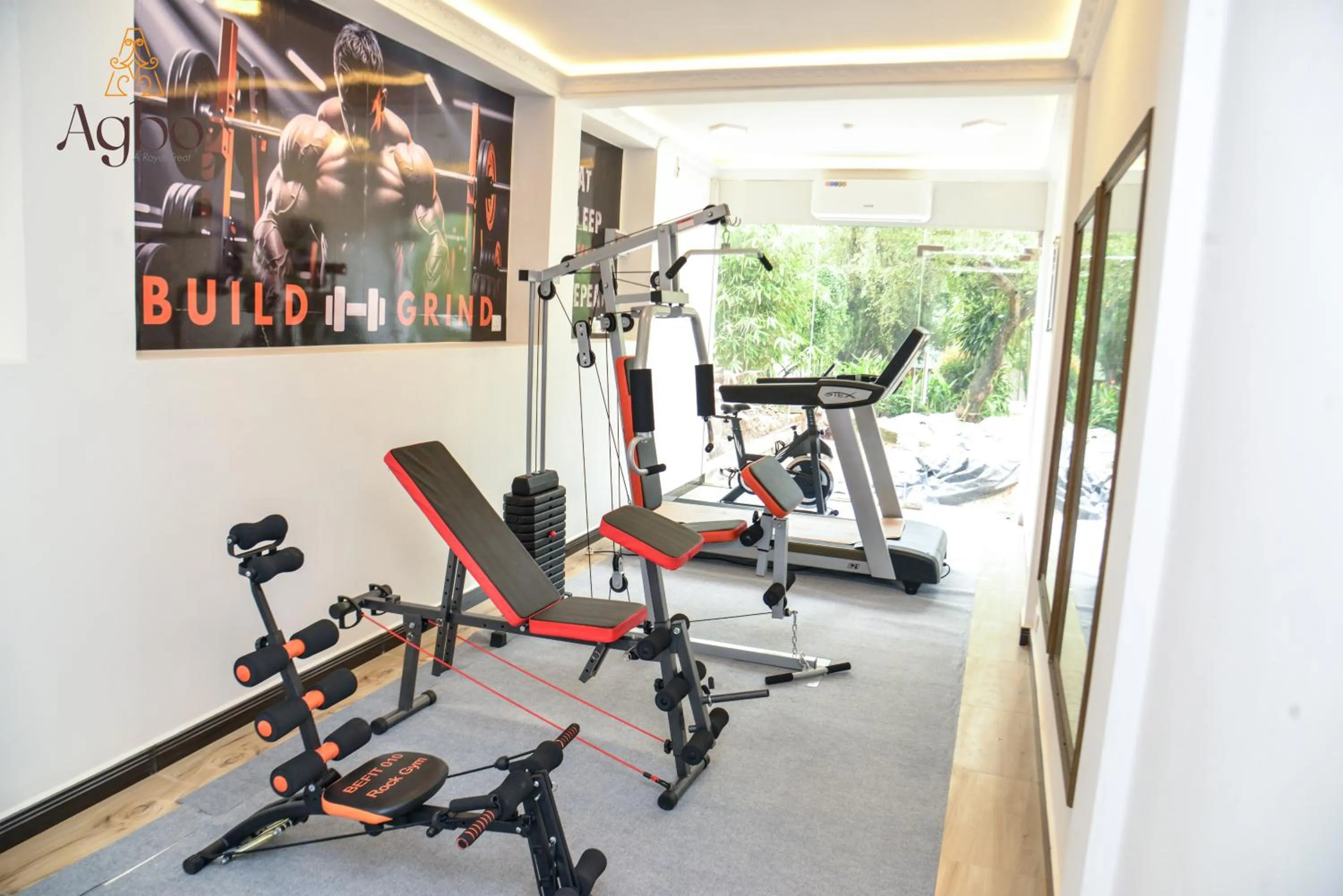 Fitness centre/facilities in Agbo Hotel