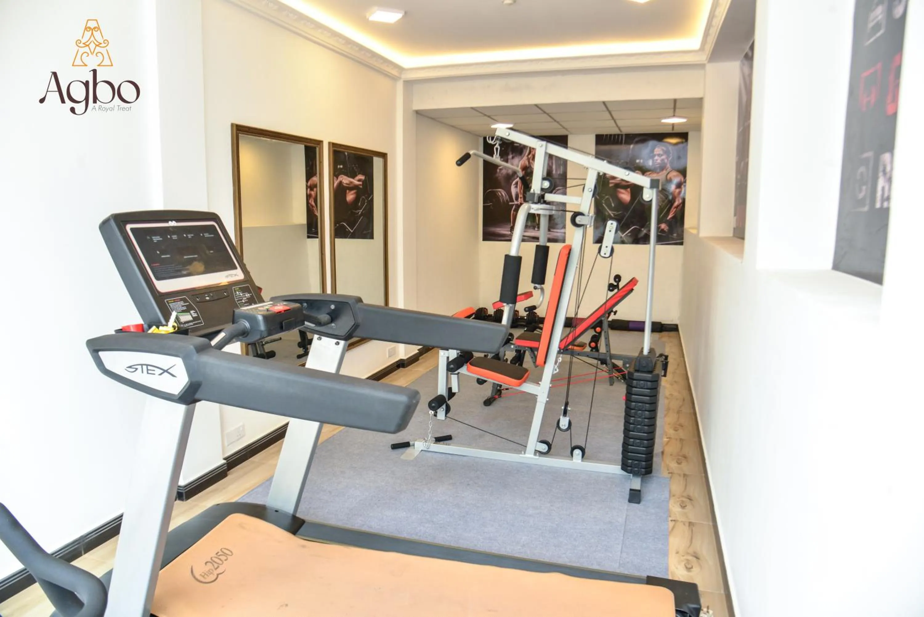 Fitness centre/facilities in Agbo Hotel