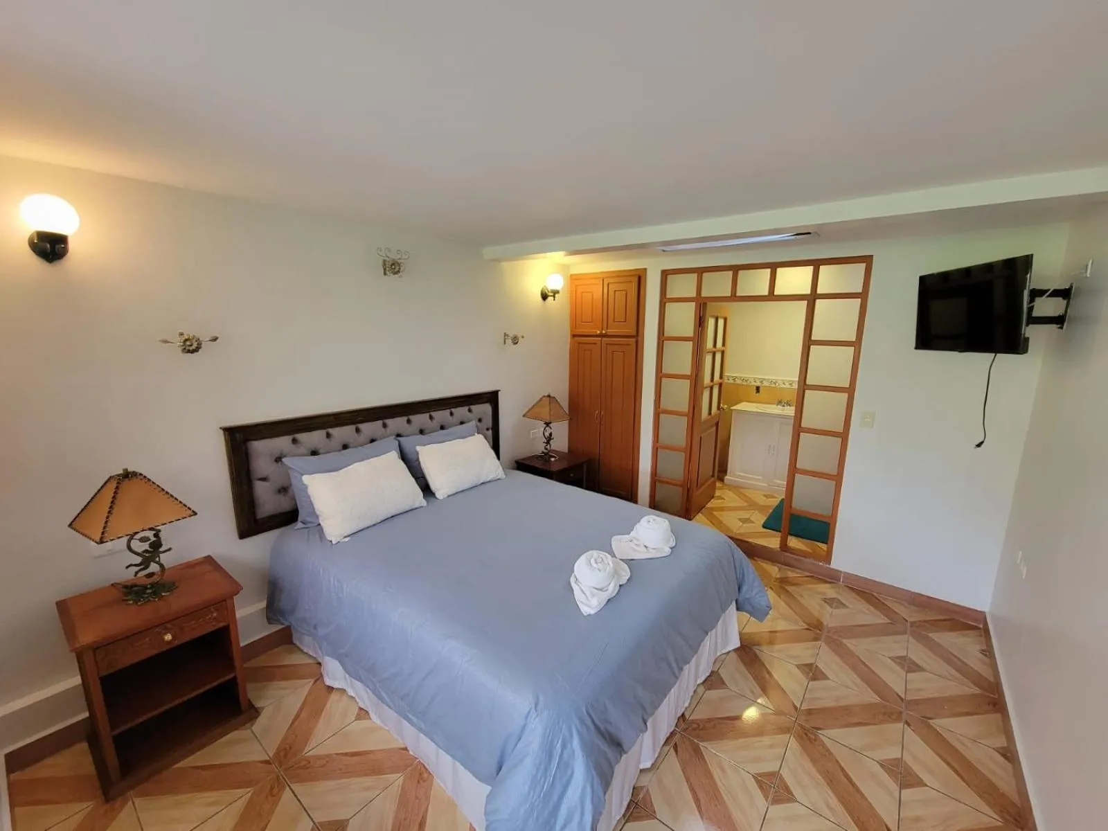 Bed in Hostería Estancia el Angel