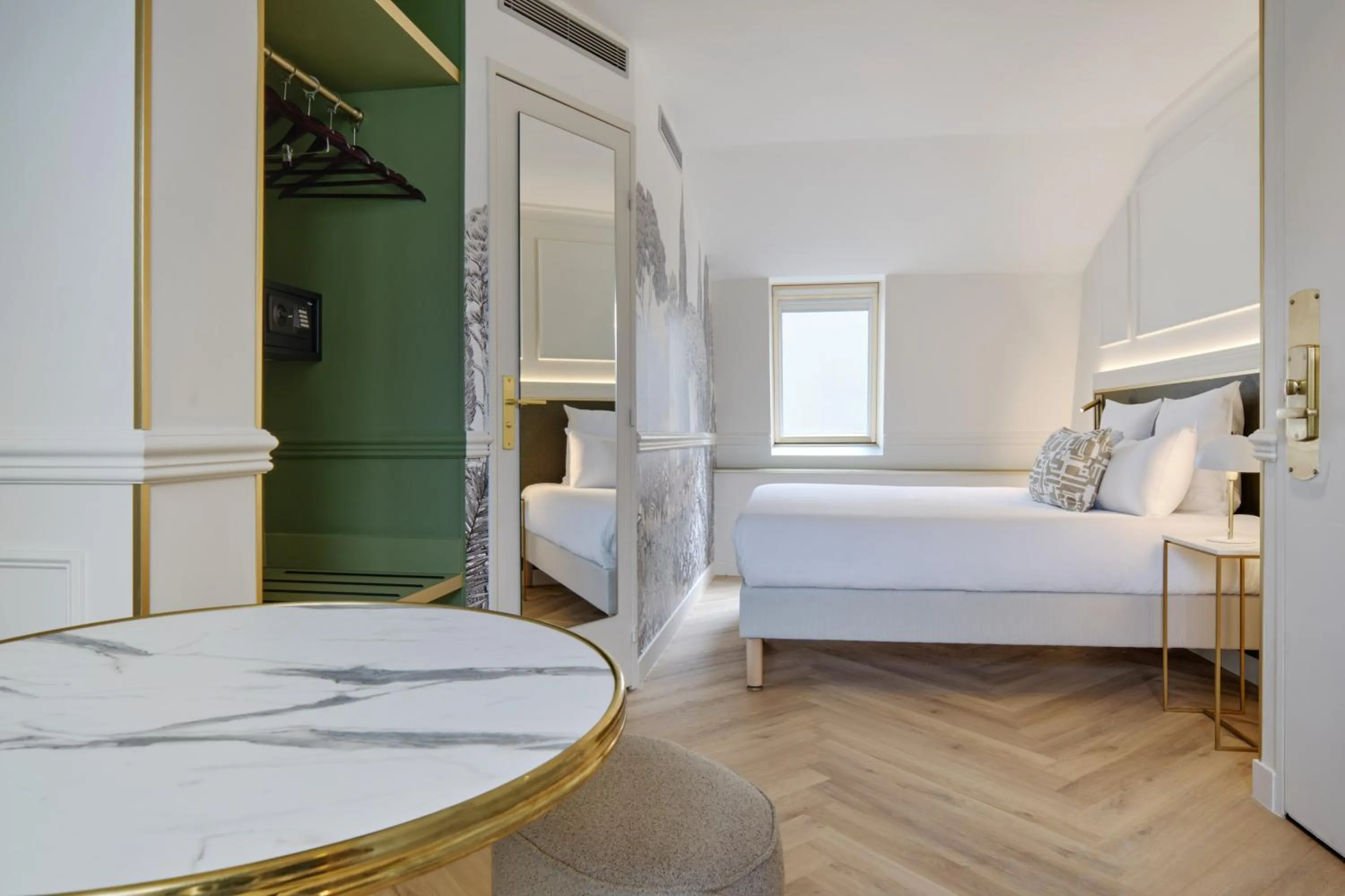 Bedroom, Bed in Posy Hotel by Happyculture