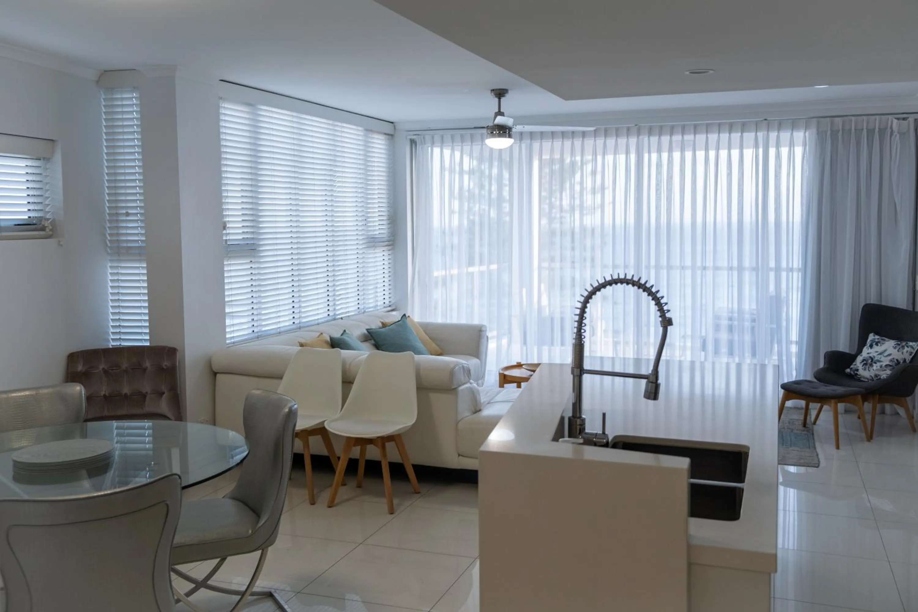 Living room in Kings Edge Holiday Apartments