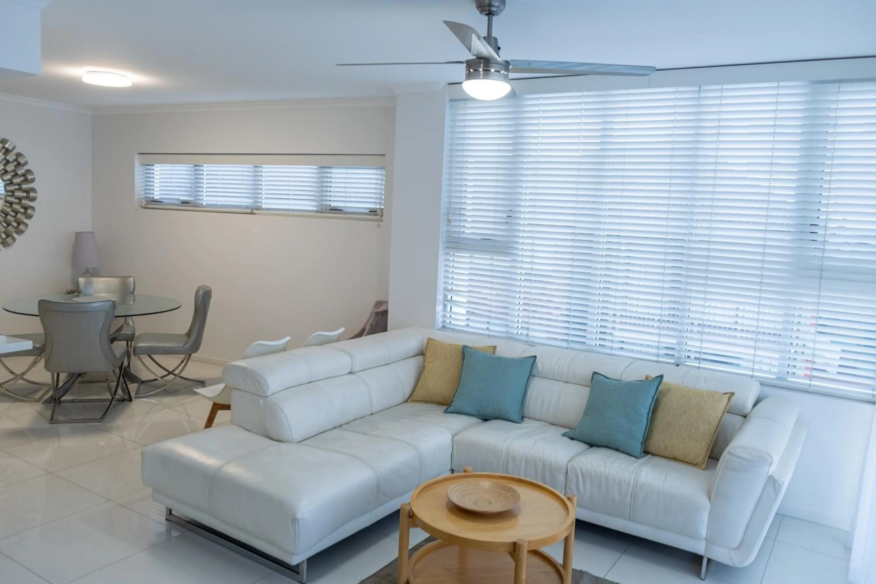Living room in Kings Edge Holiday Apartments