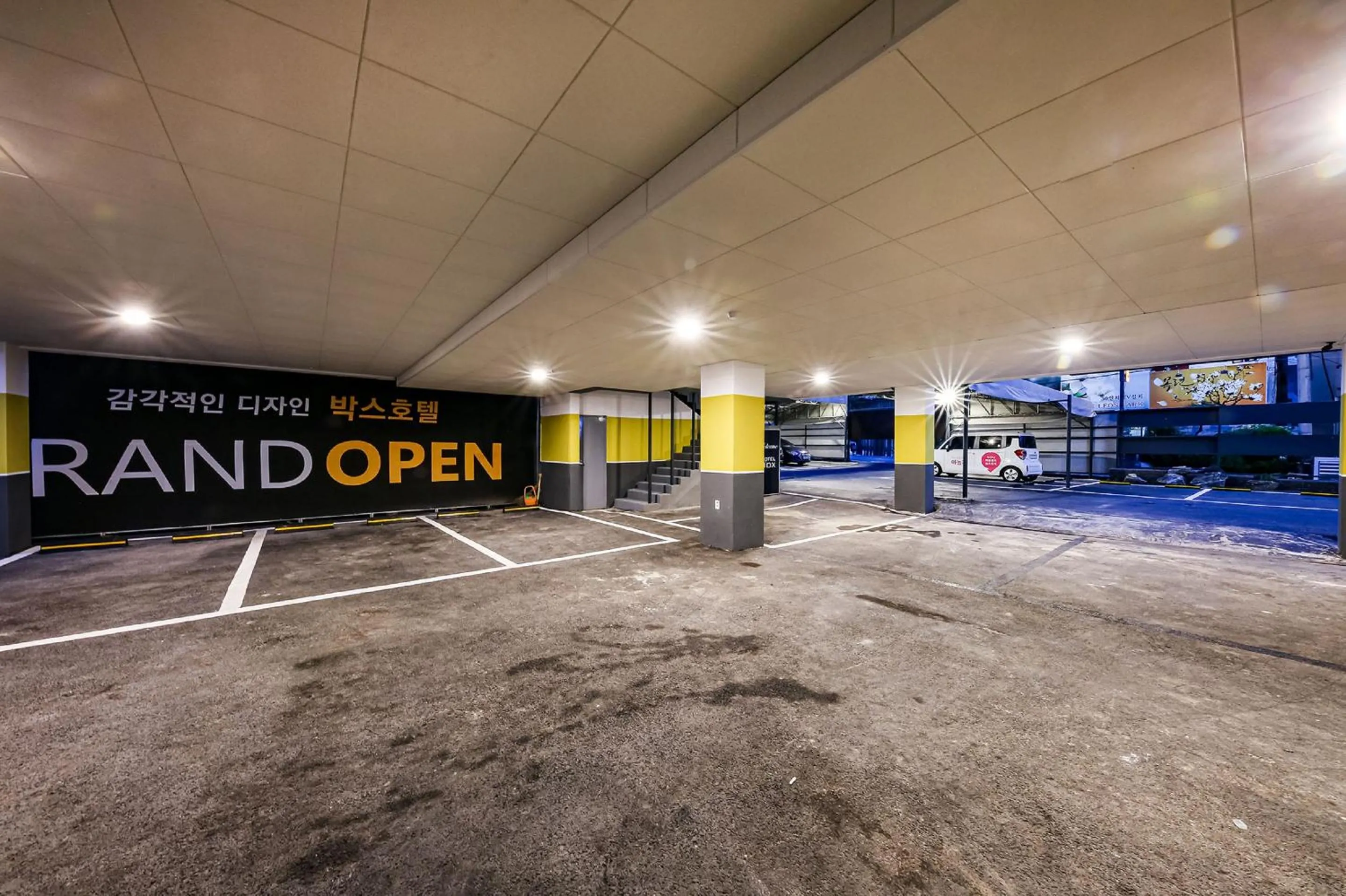 Property building in hotel box