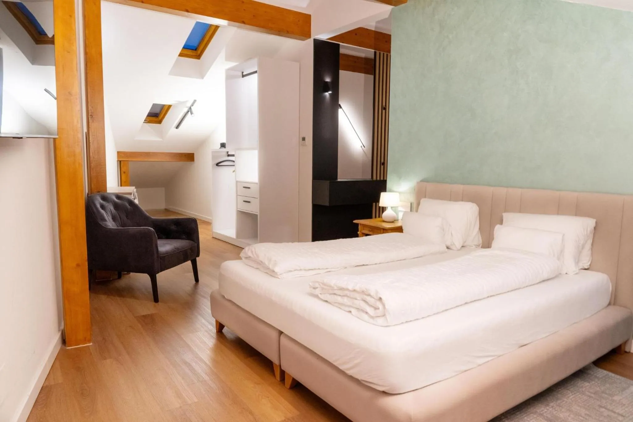 Bedroom, Bed in Boutique Hotel OchSen Self-Check-In