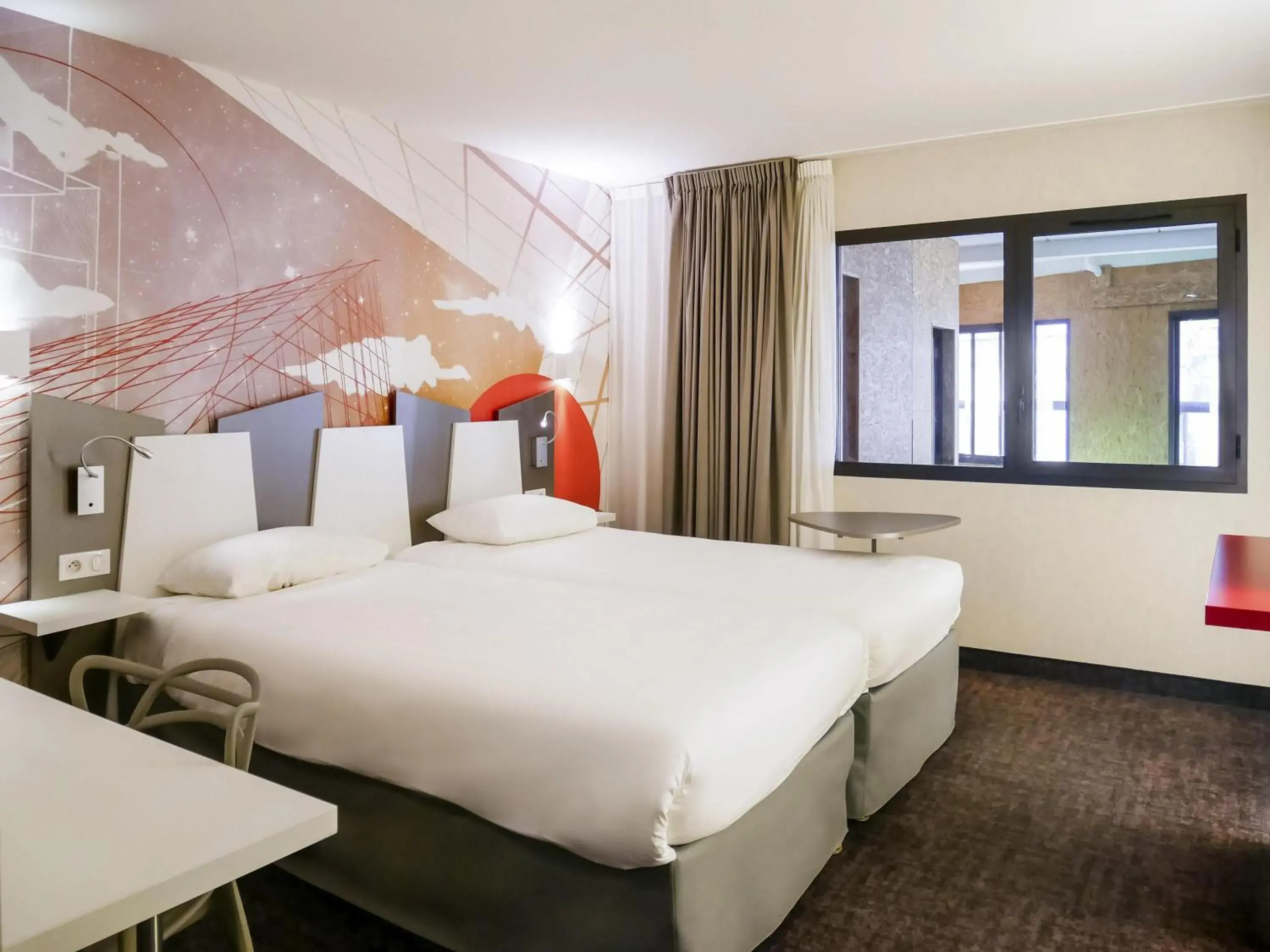 Bedroom, Bed in ibis Styles Poitiers Centre Bedroom, Bed in ibis Styles Poitiers Centre