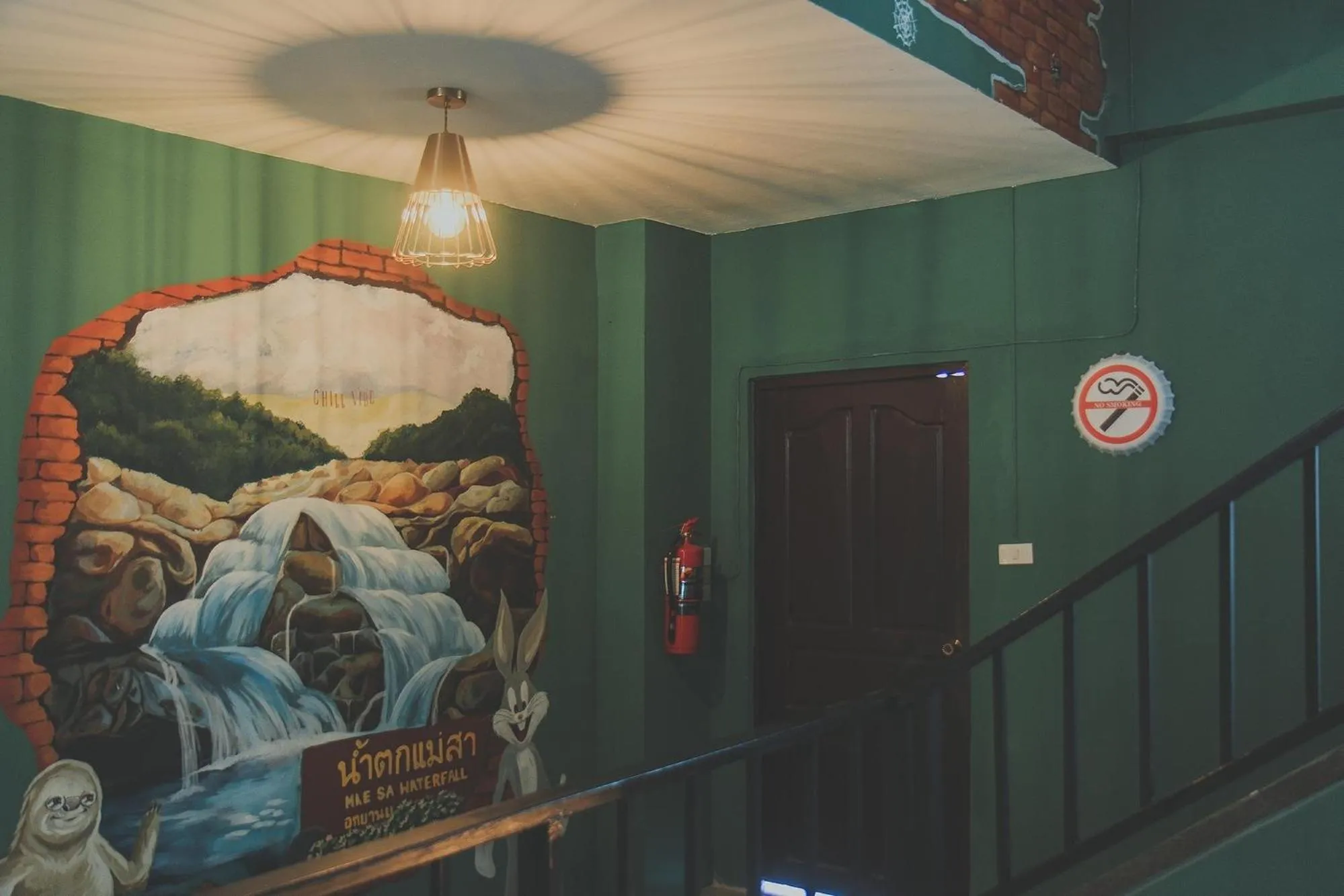 Decorative detail in Chill Vibe Hostel