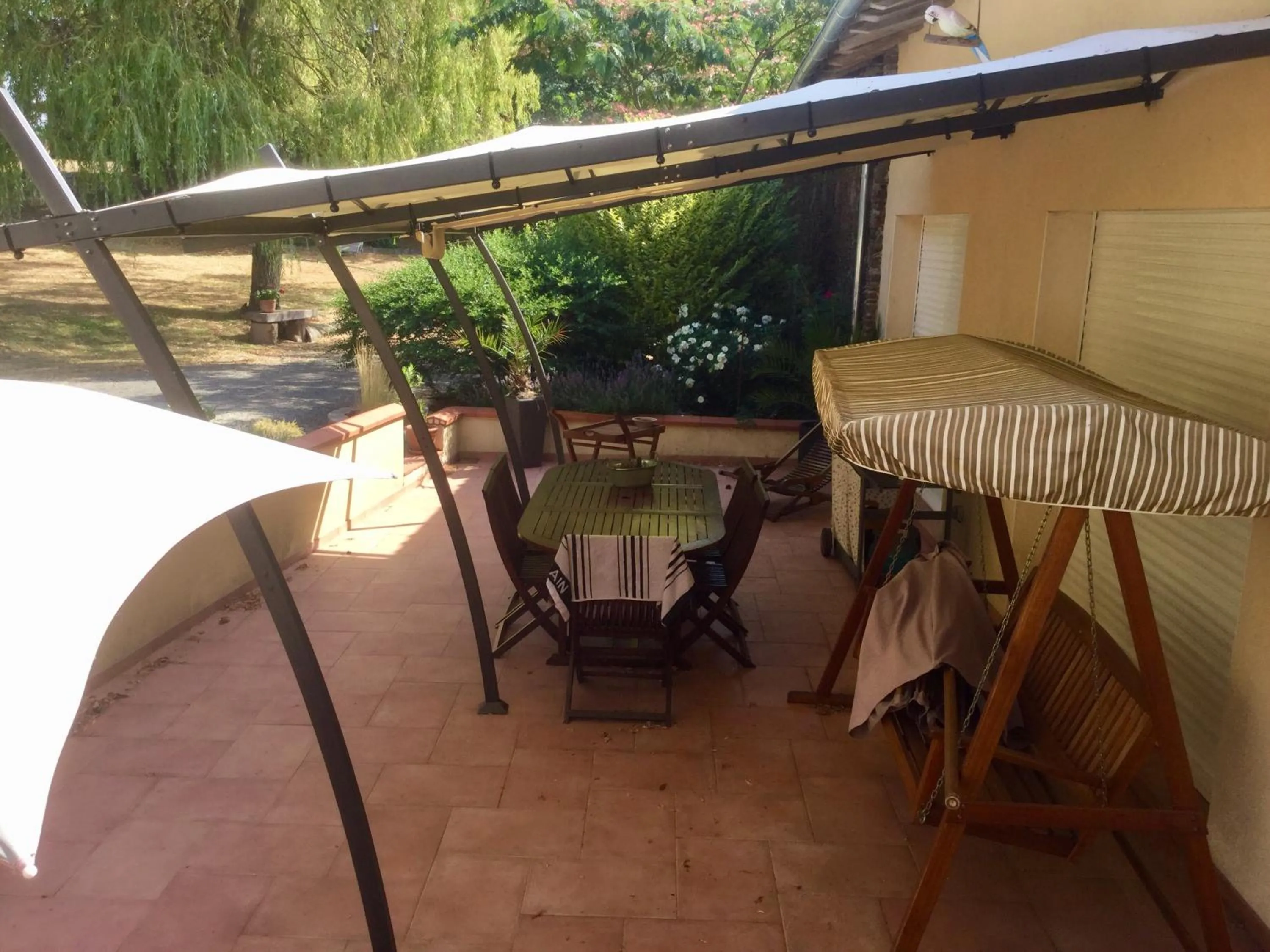 Patio in Chambre d’hôtes à Vallet