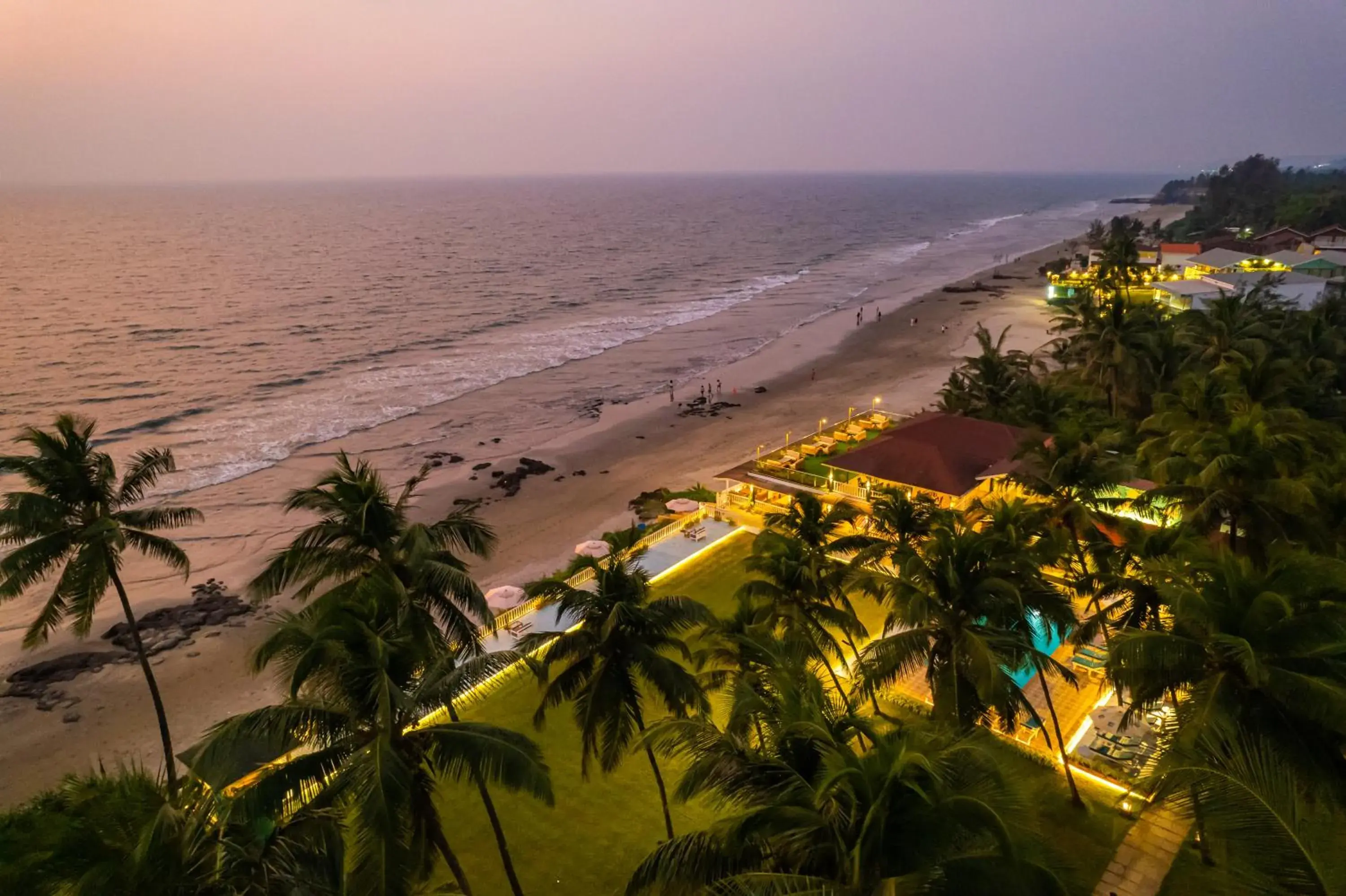 Bird's eye view in La Cabana Beach & Spa, By Ashvem Beach Bird's eye view in La Cabana Beach & Spa, By Ashvem Beach