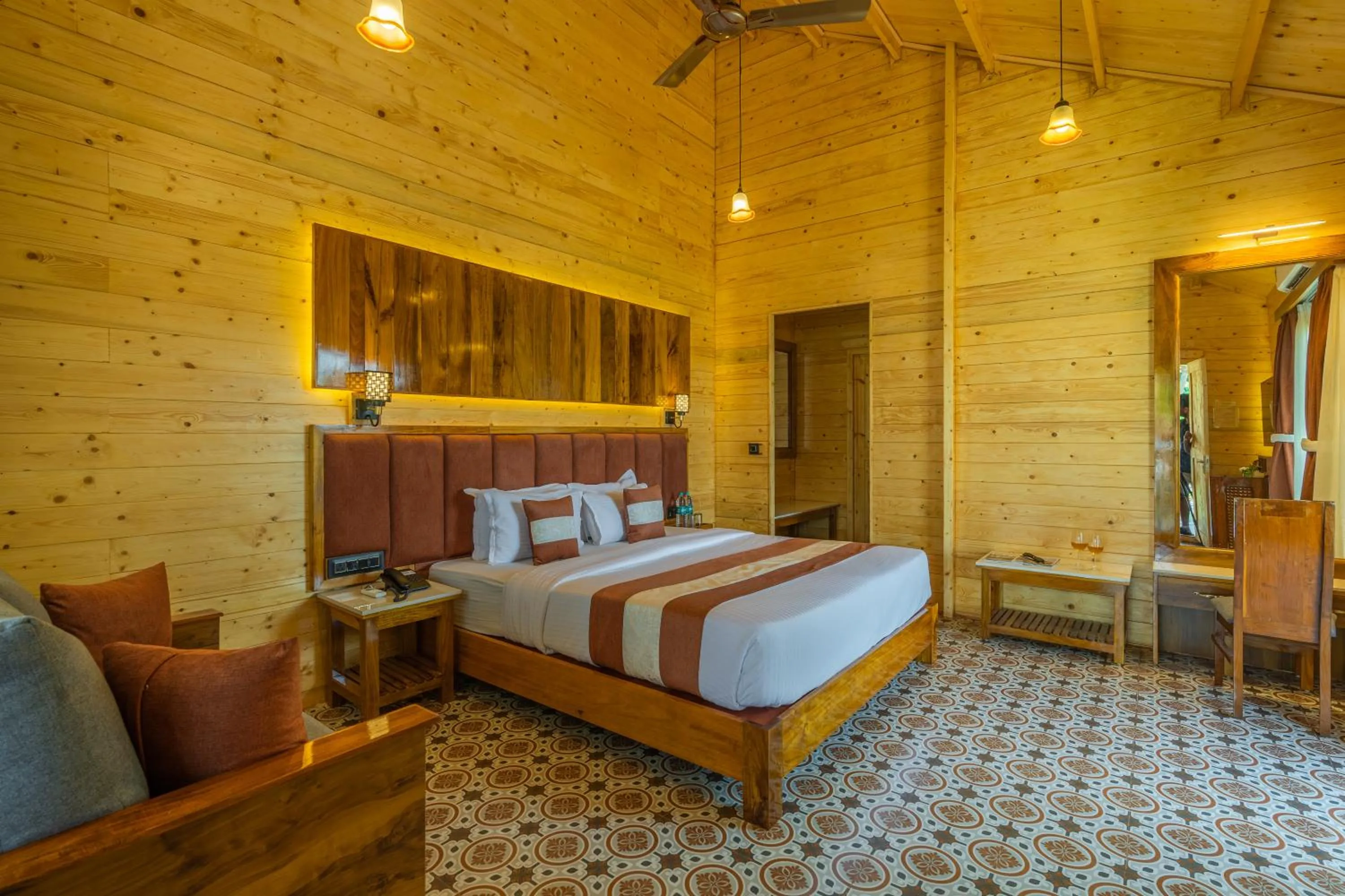 Bedroom, Bed in La Cabana Beach & Spa, By Ashvem Beach