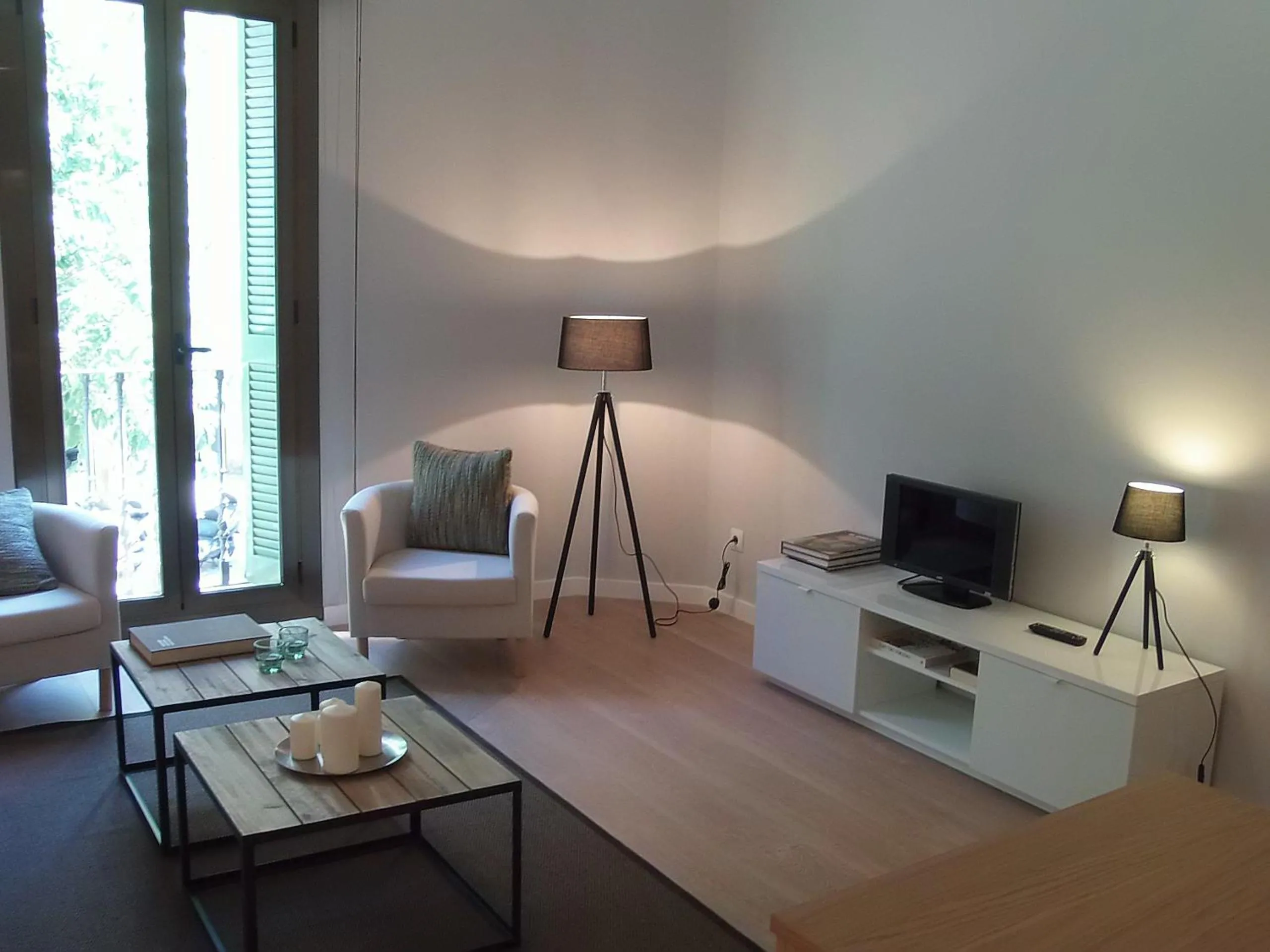 Living room in 555 Apartments BCN