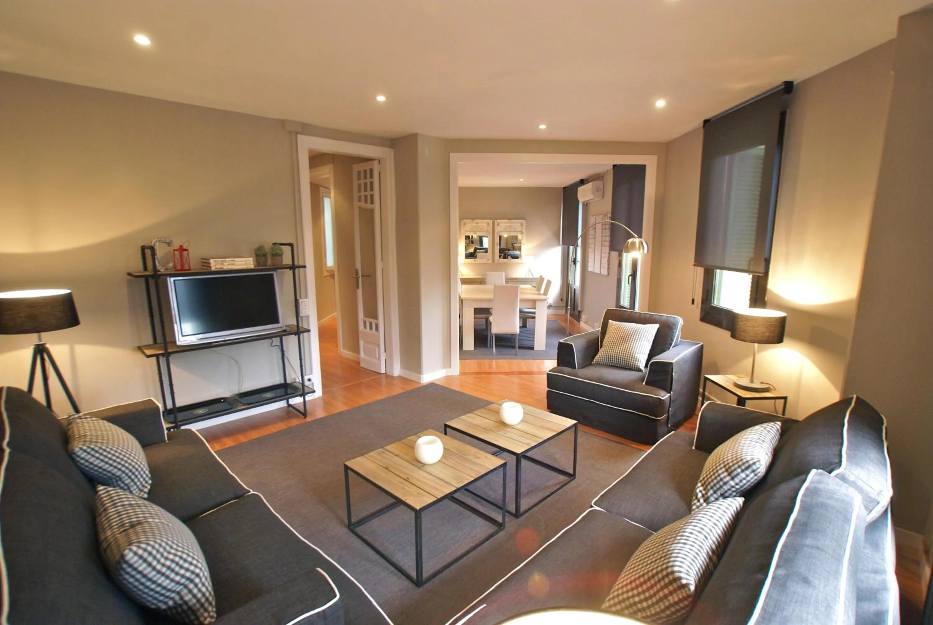 Living room in 555 Apartments BCN