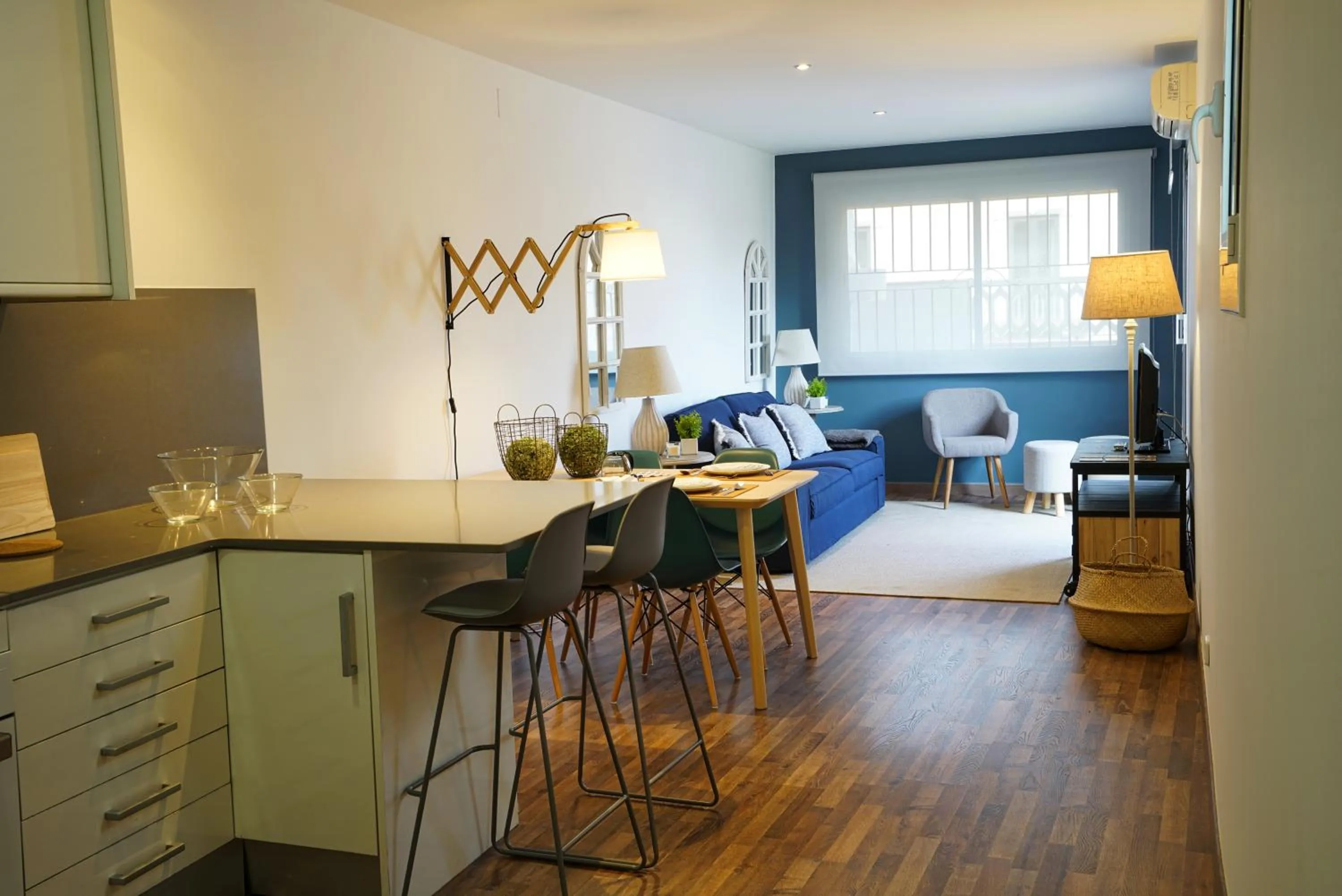 Living room in 555 Apartments BCN