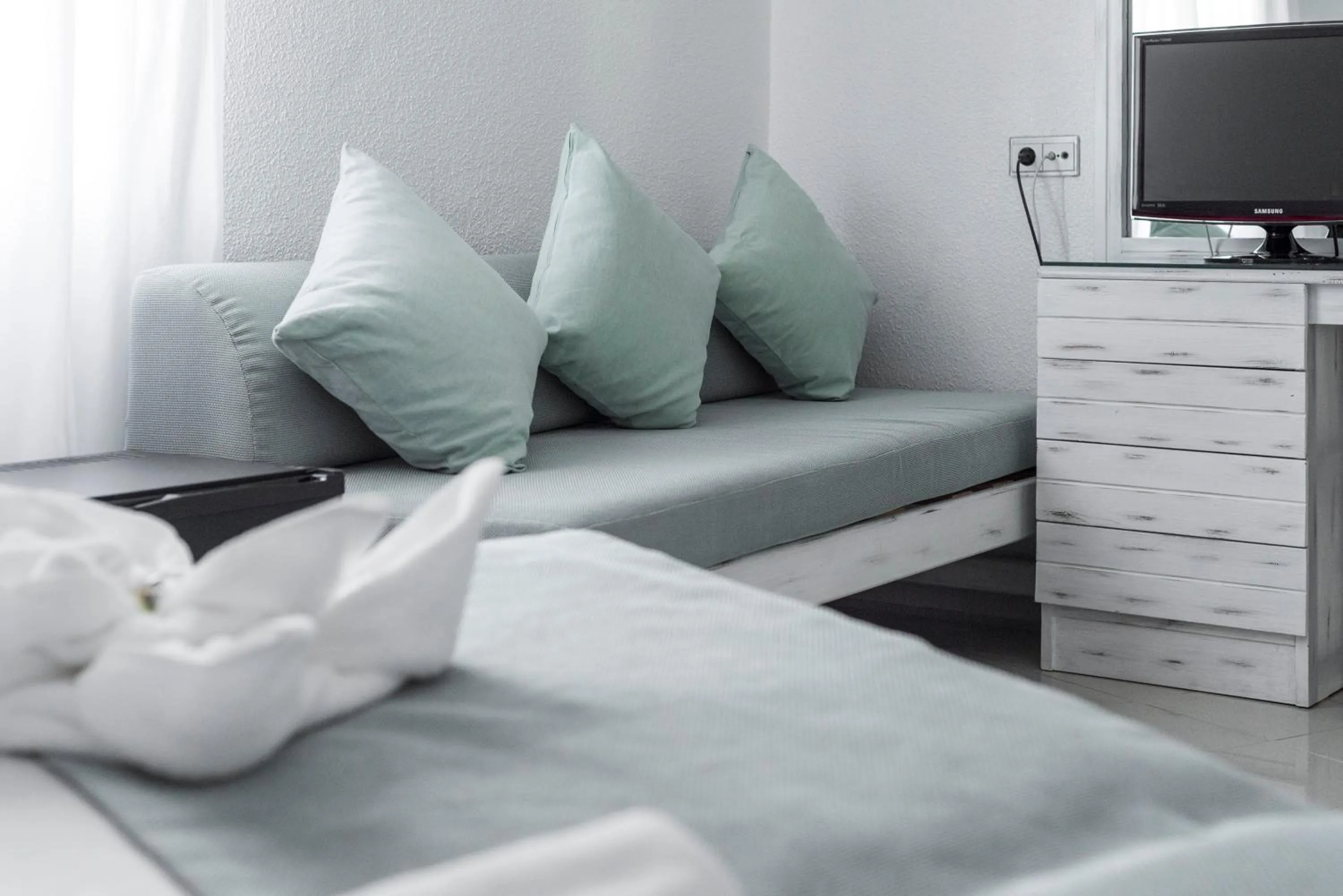 TV and multimedia, Bed in Hostal Bellavista Formentera
