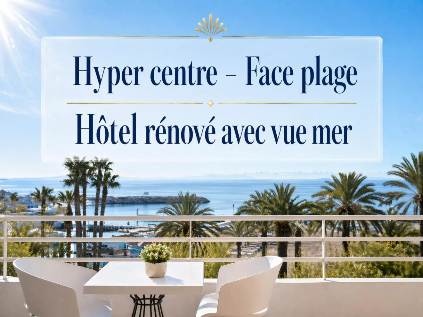 Text overlay in Hotel Espadon bleu