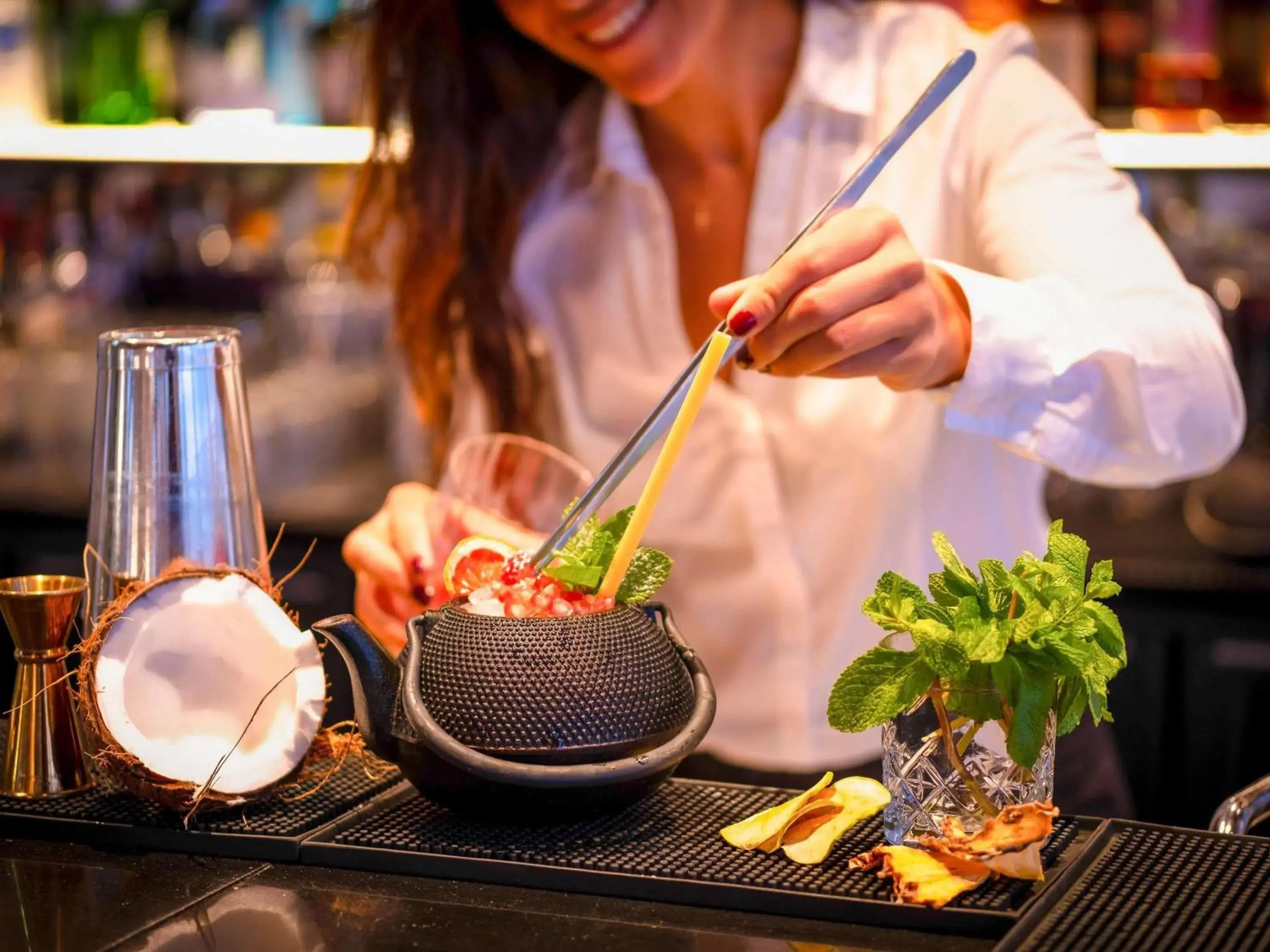 Lounge or bar in Sofitel Marseille Vieux-Port Lounge or bar in Sofitel Marseille Vieux-Port