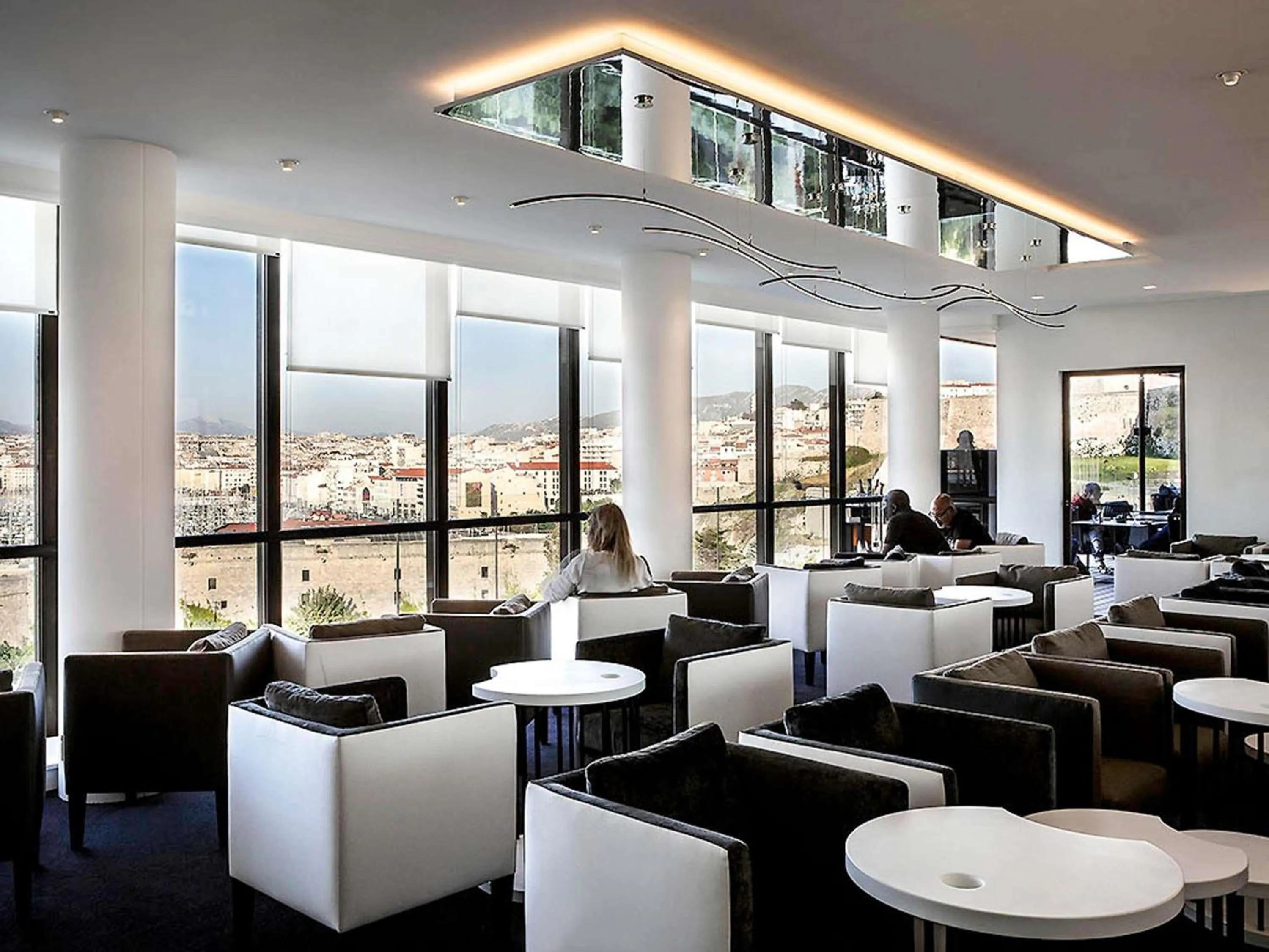 Lounge or bar in Sofitel Marseille Vieux-Port