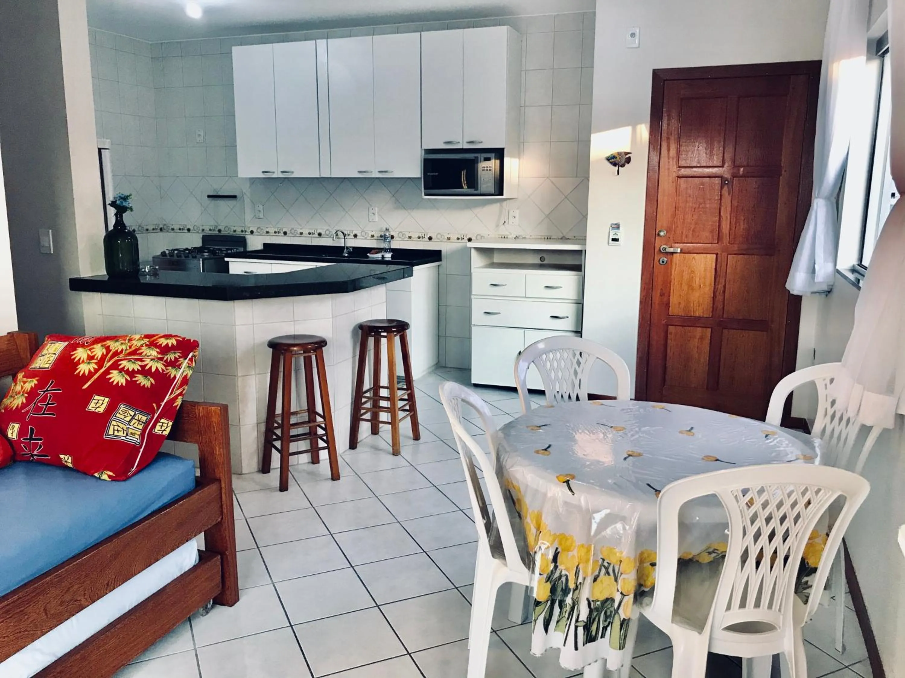 Communal kitchen in Kasato Maru Residence