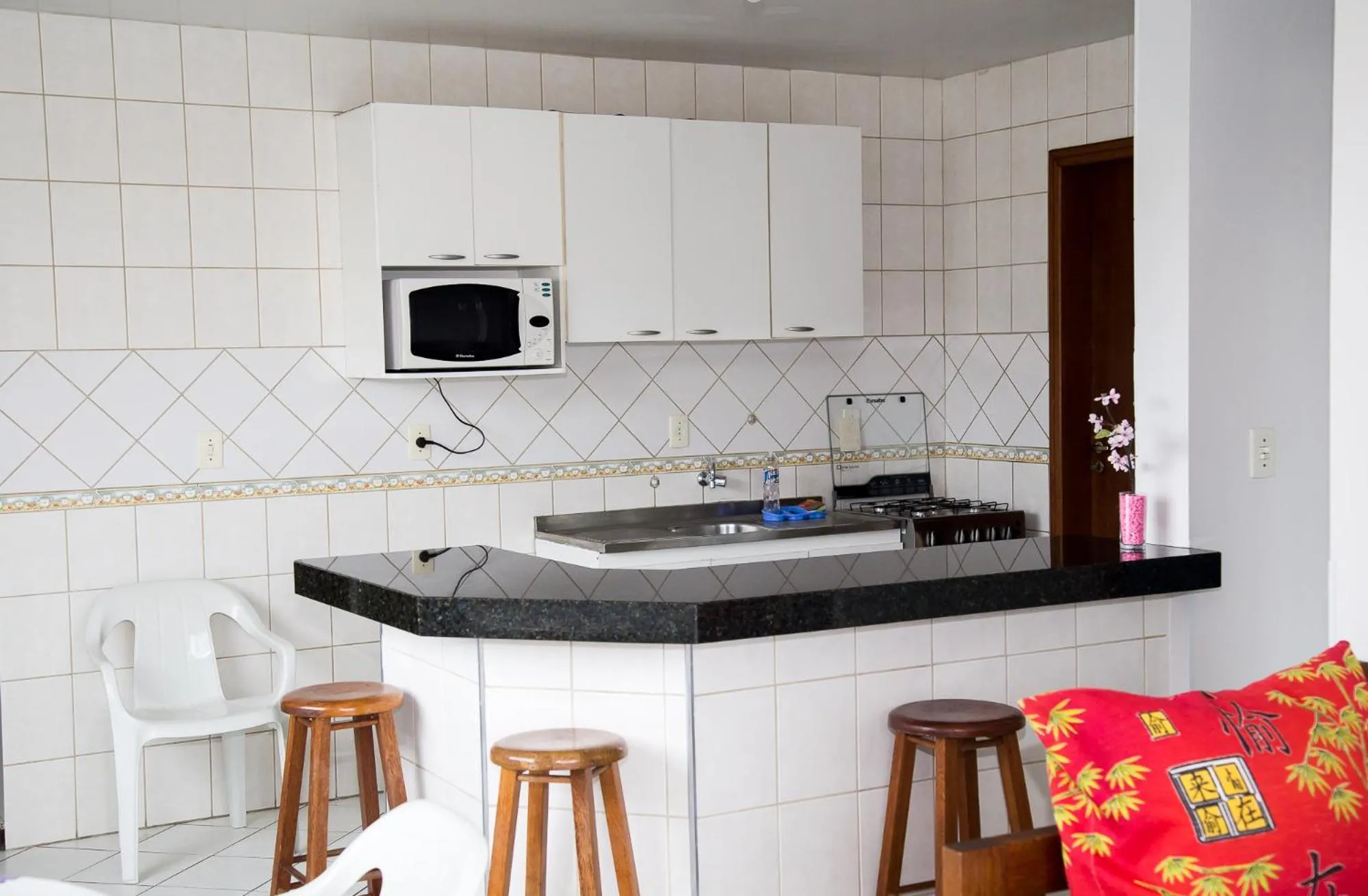 Communal kitchen in Kasato Maru Residence