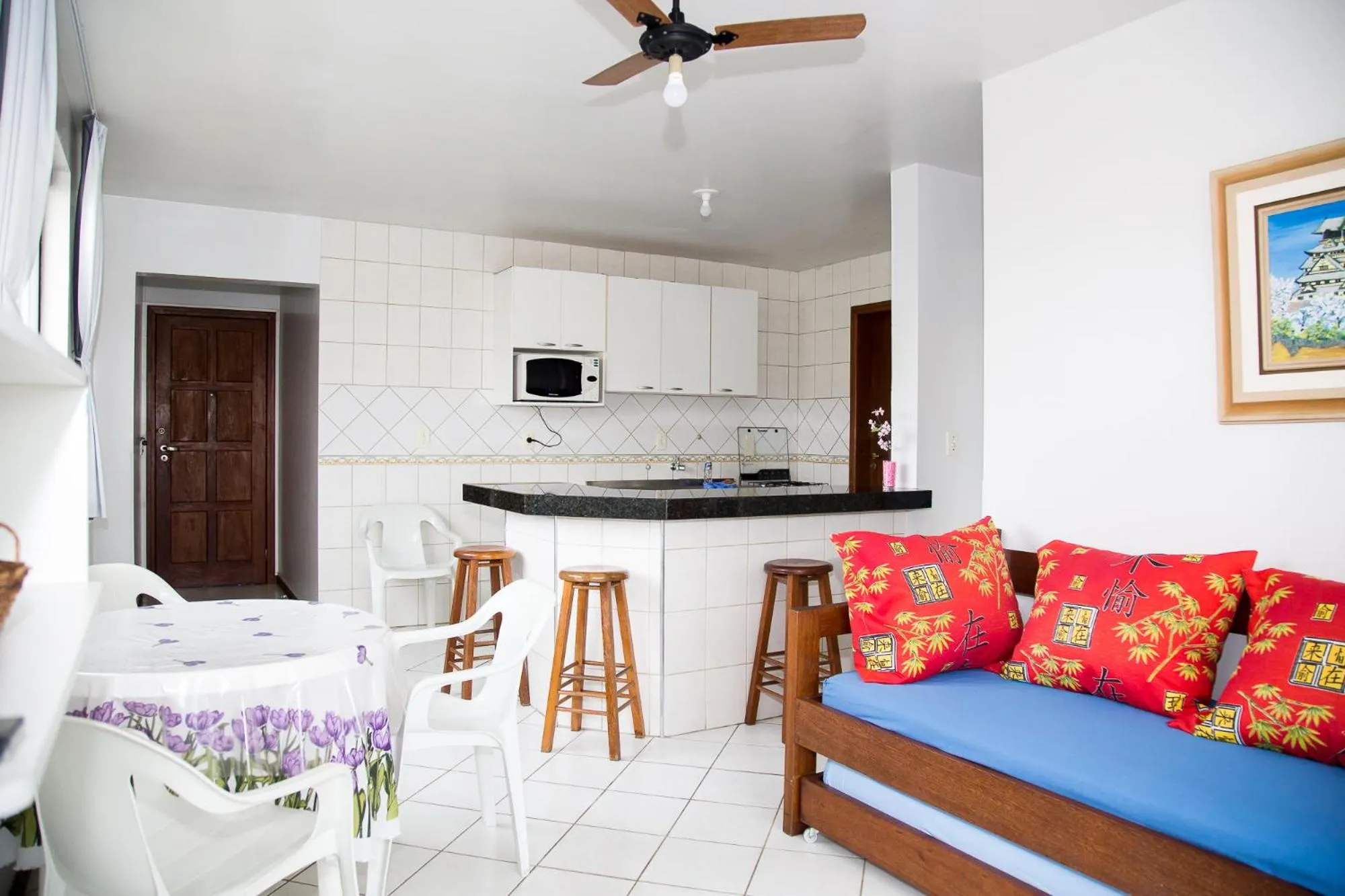 Communal kitchen in Kasato Maru Residence