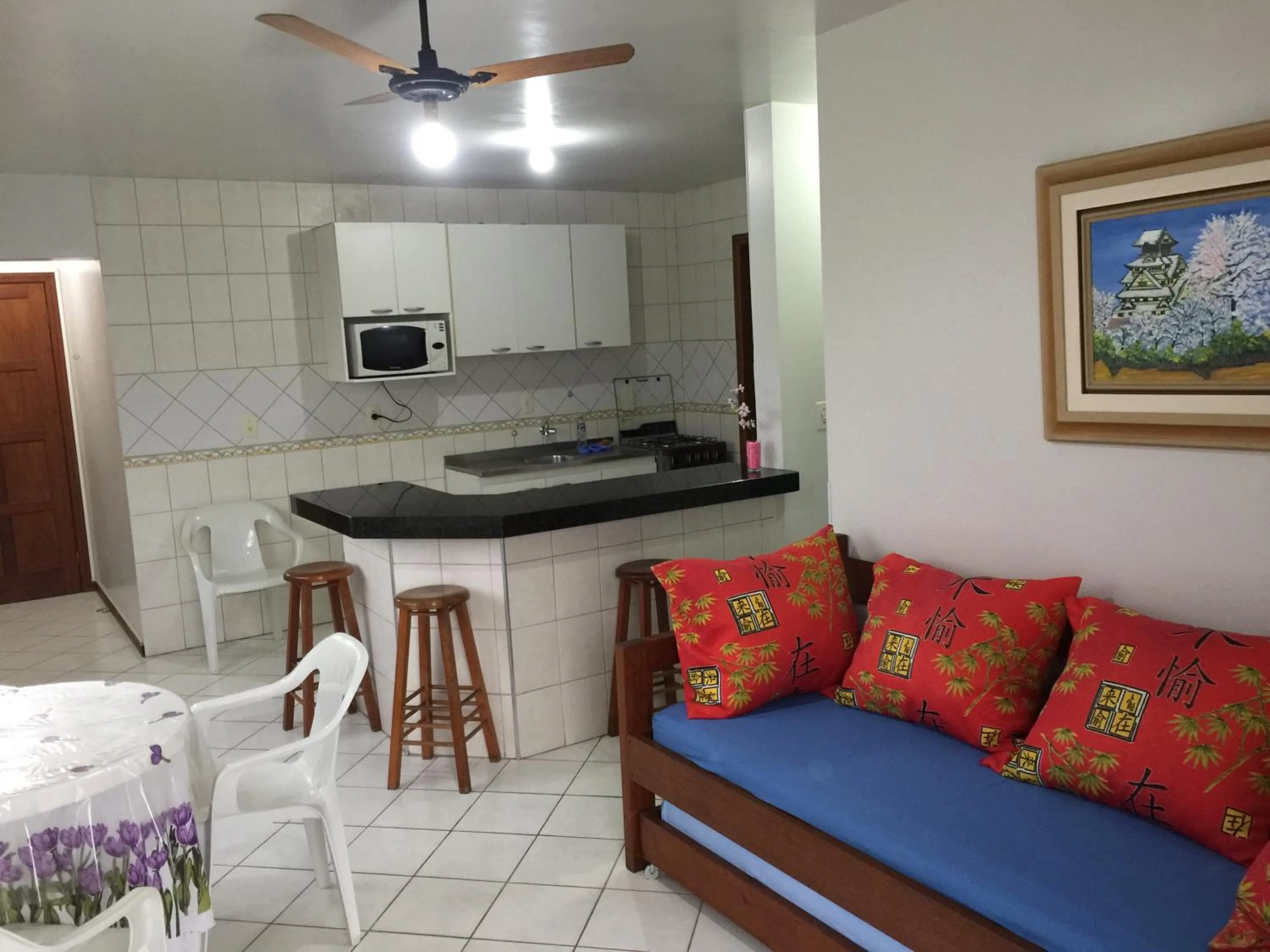 Communal kitchen in Kasato Maru Residence