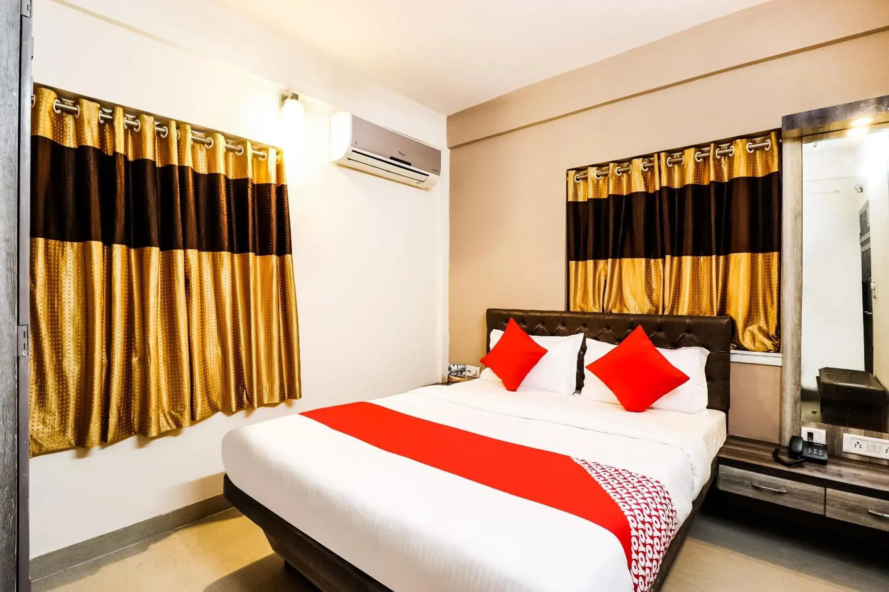 Bedroom, Bed in Hotel O Kuber Residency Bedroom, Bed in Hotel O Kuber Residency