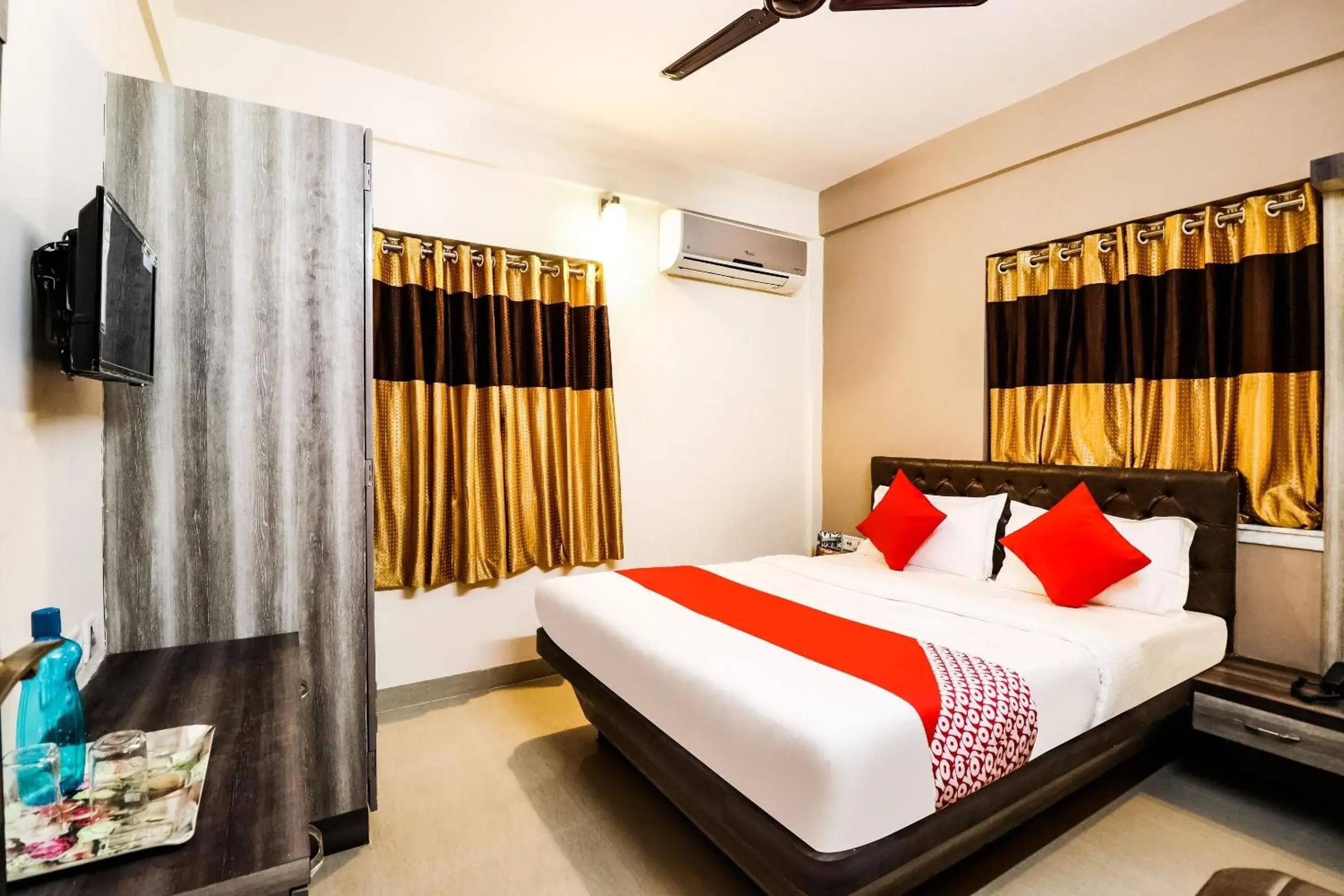 Bedroom, Bed in Hotel O Kuber Residency Bedroom, Bed in Hotel O Kuber Residency