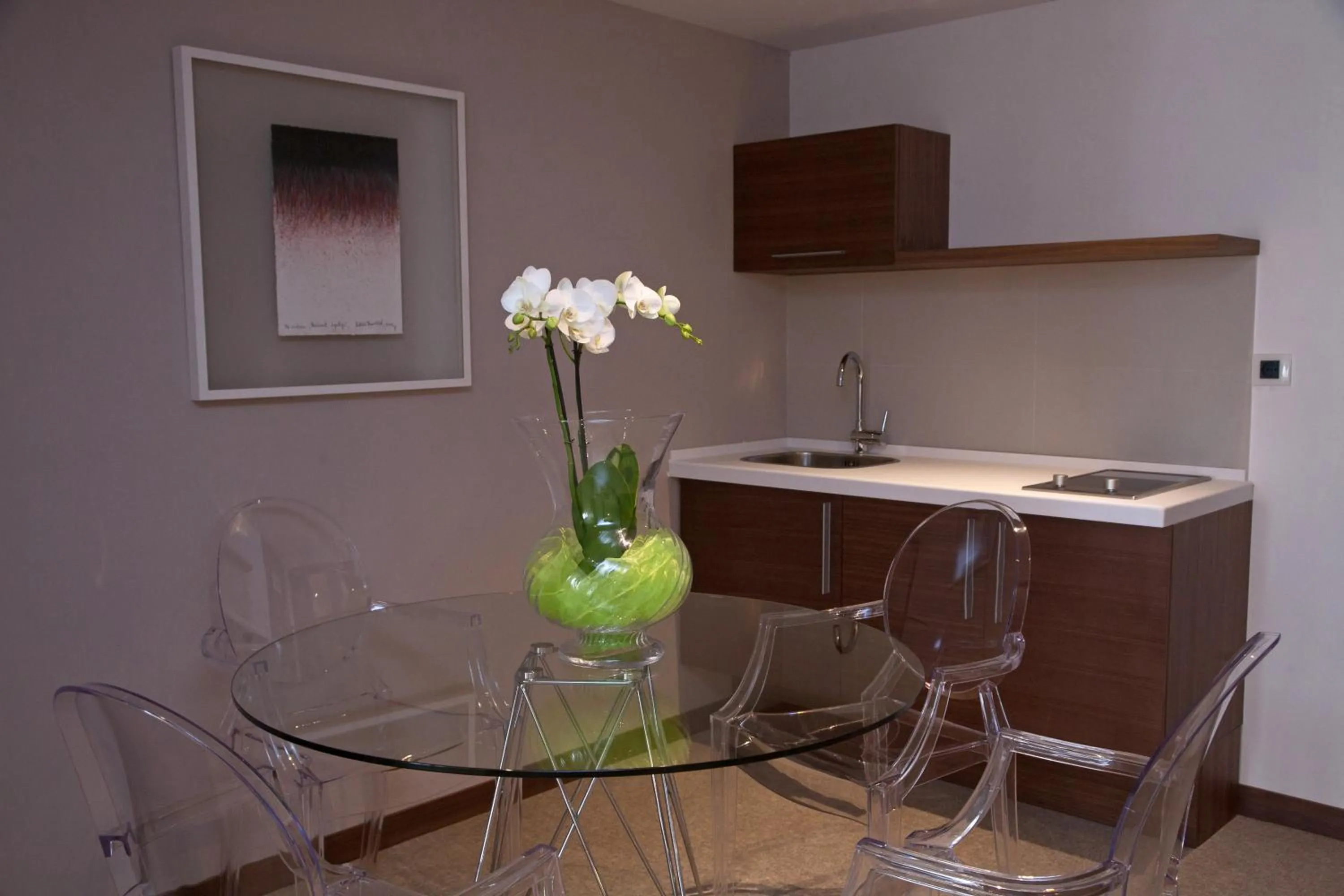 Kitchen or kitchenette in Hotel Aurel