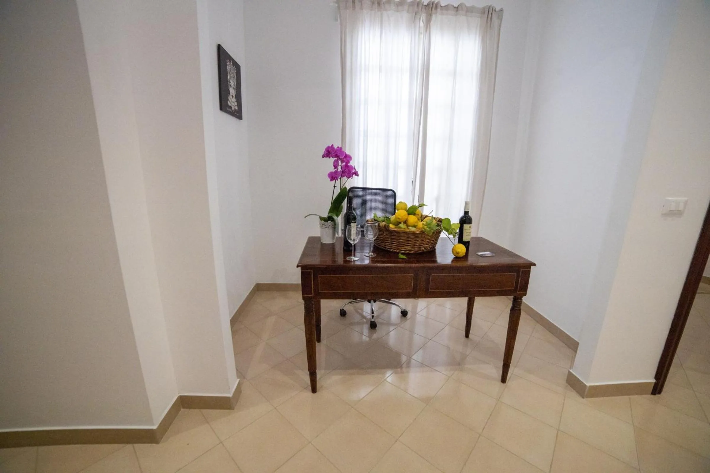 Seating area in b&b Zio Luciano