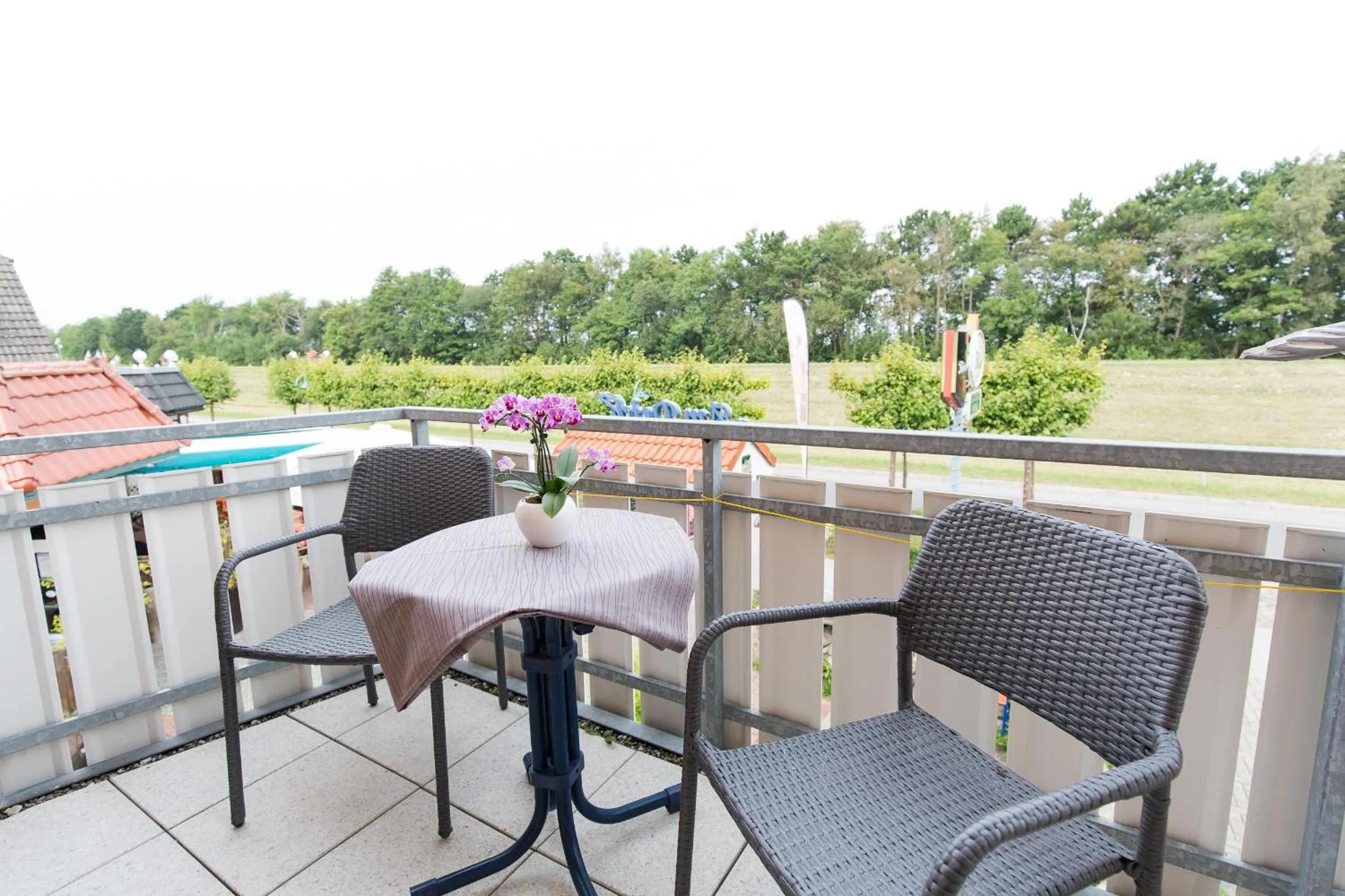 Balcony/Terrace in Hotel Garni Am Deich Zingst
