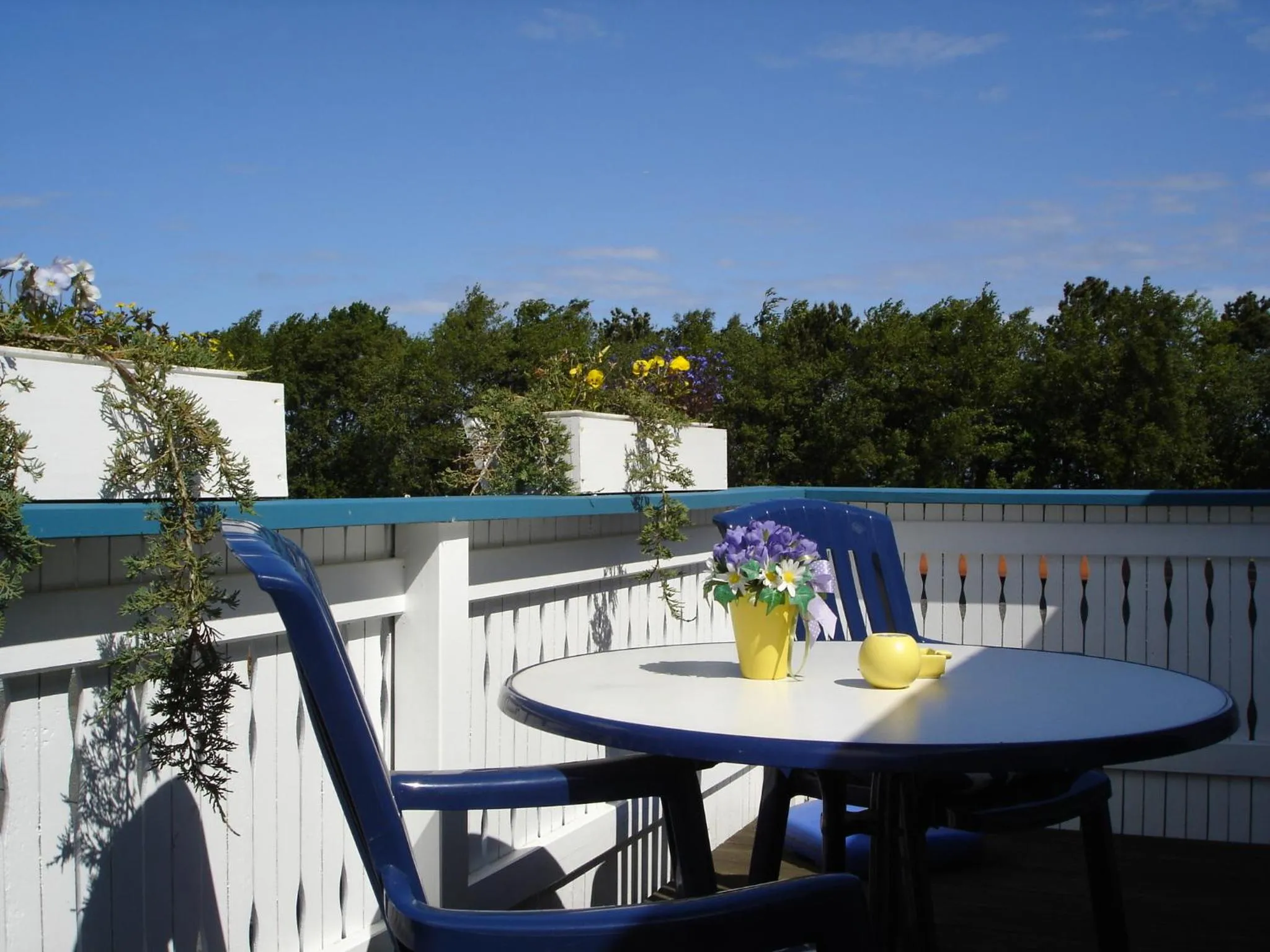 Balcony/Terrace in Hotel Garni Am Deich Zingst