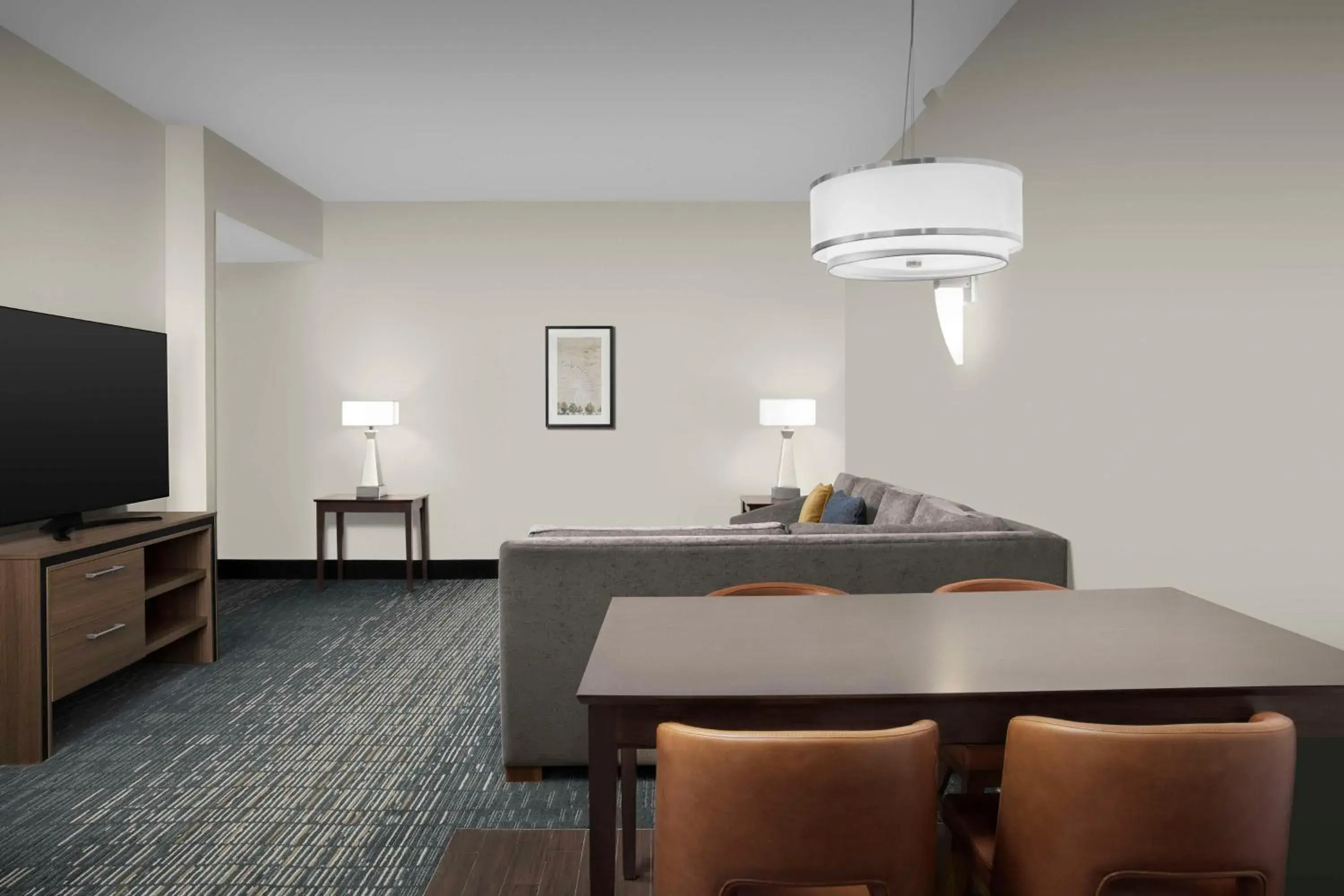 Living room in Homewood Suites Dallas Downtown Living room in Homewood Suites Dallas Downtown