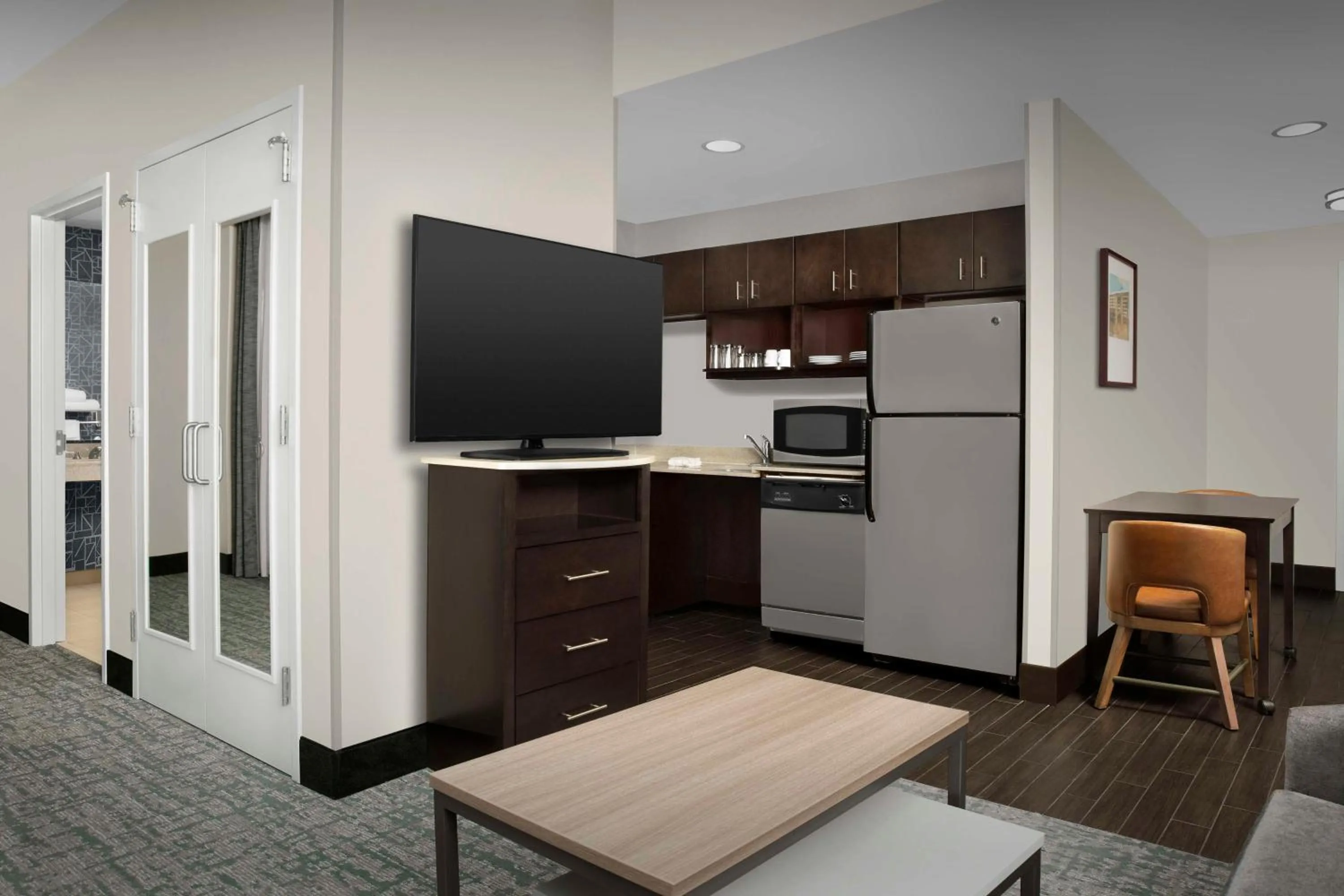 Kitchen or kitchenette in Homewood Suites Dallas Downtown