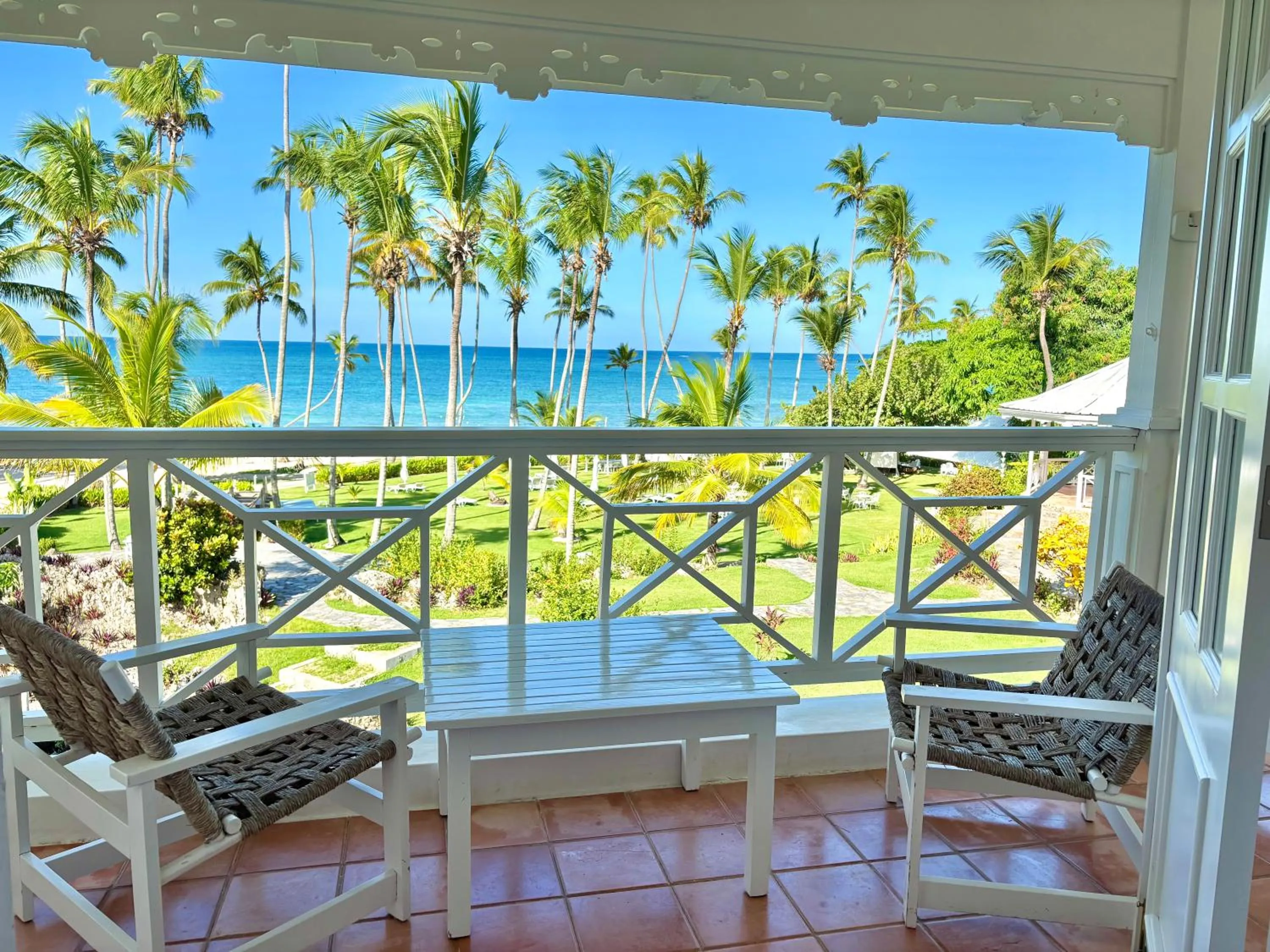 Balcony/Terrace in Hotel TODOBLANCO, Las Galeras, SAMANA